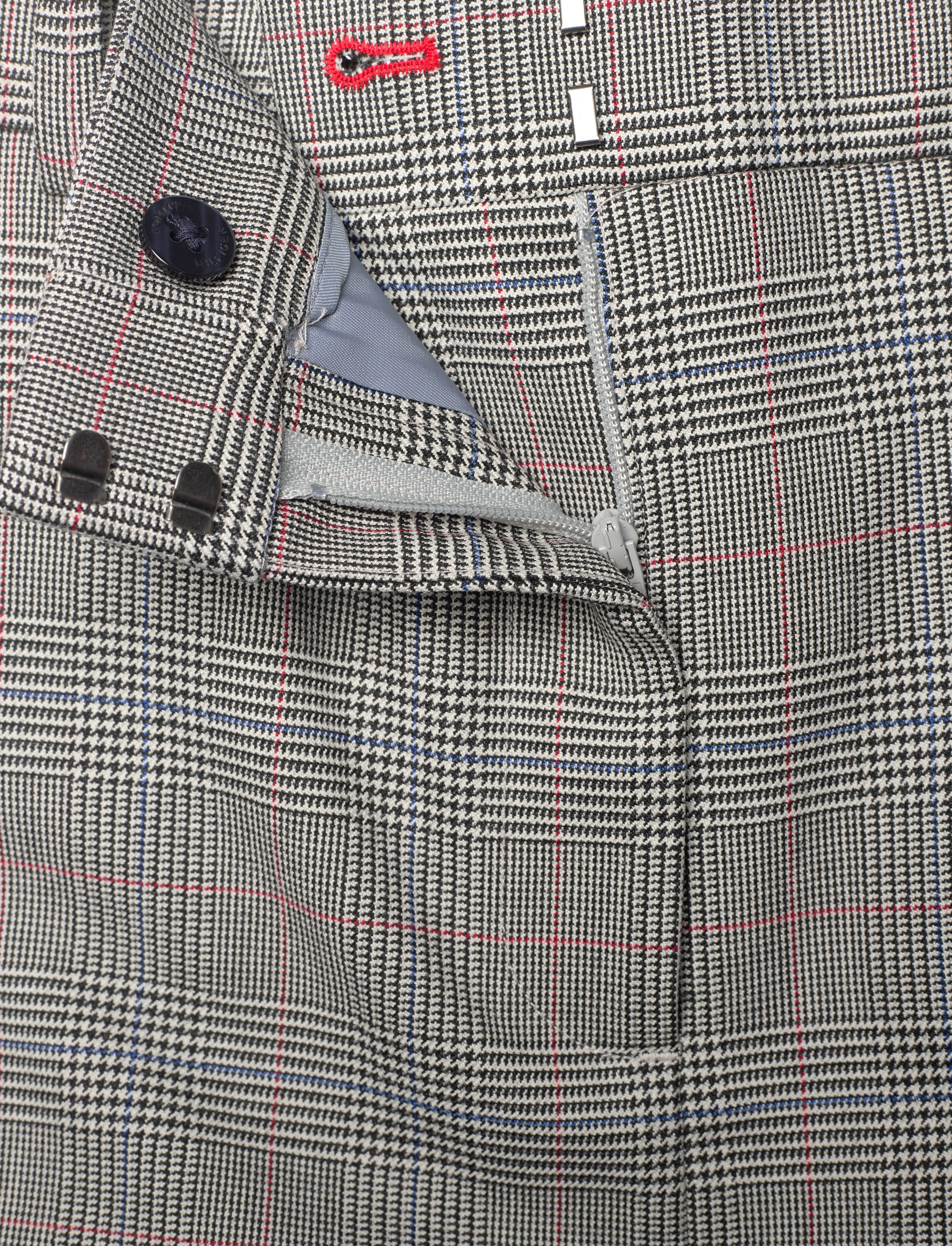 Tommy Hilfiger - POW CHECK SHORT SKIRT - korte nederdele - global stp check/ s/ texture h grey - 5