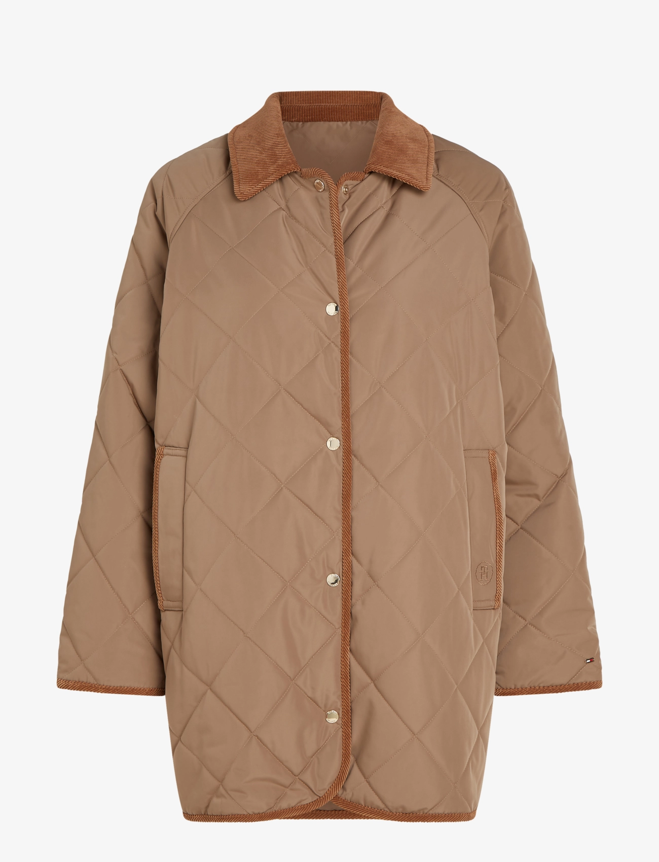 Tommy Hilfiger - MD LW QUILTED REVERSIBLE COAT - classic khaki - 1