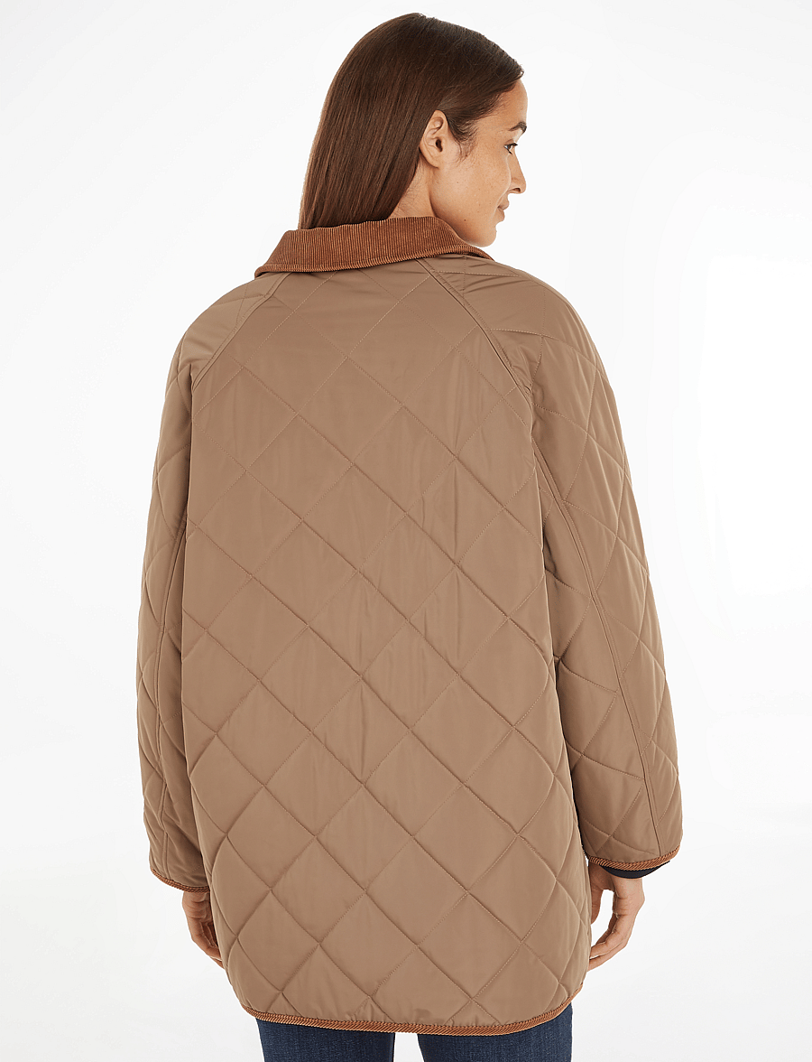 Tommy Hilfiger - MD LW QUILTED REVERSIBLE COAT - classic khaki - 2