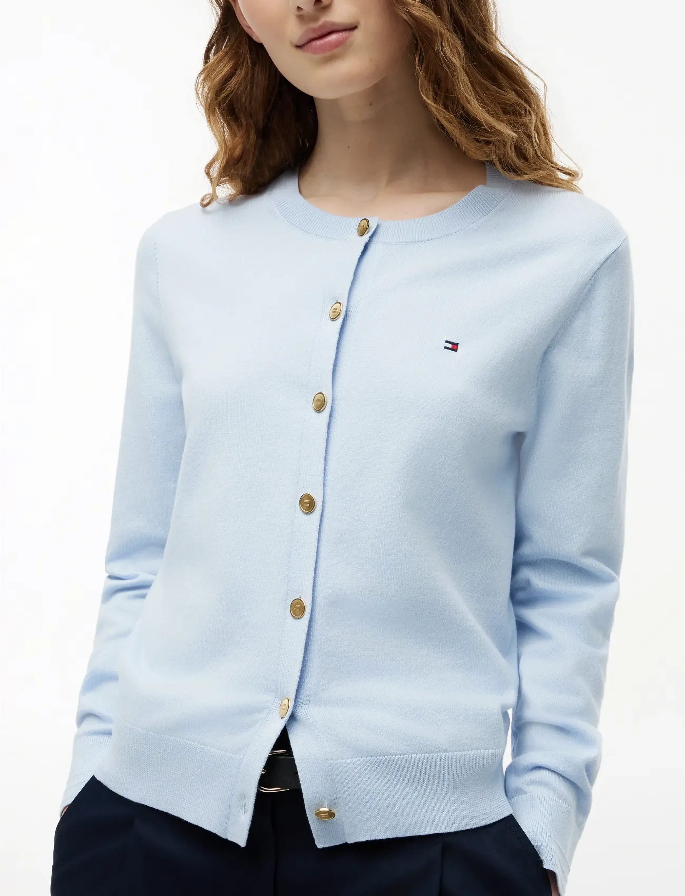 Cotton Jersey C-Nk Ls Cardi 3