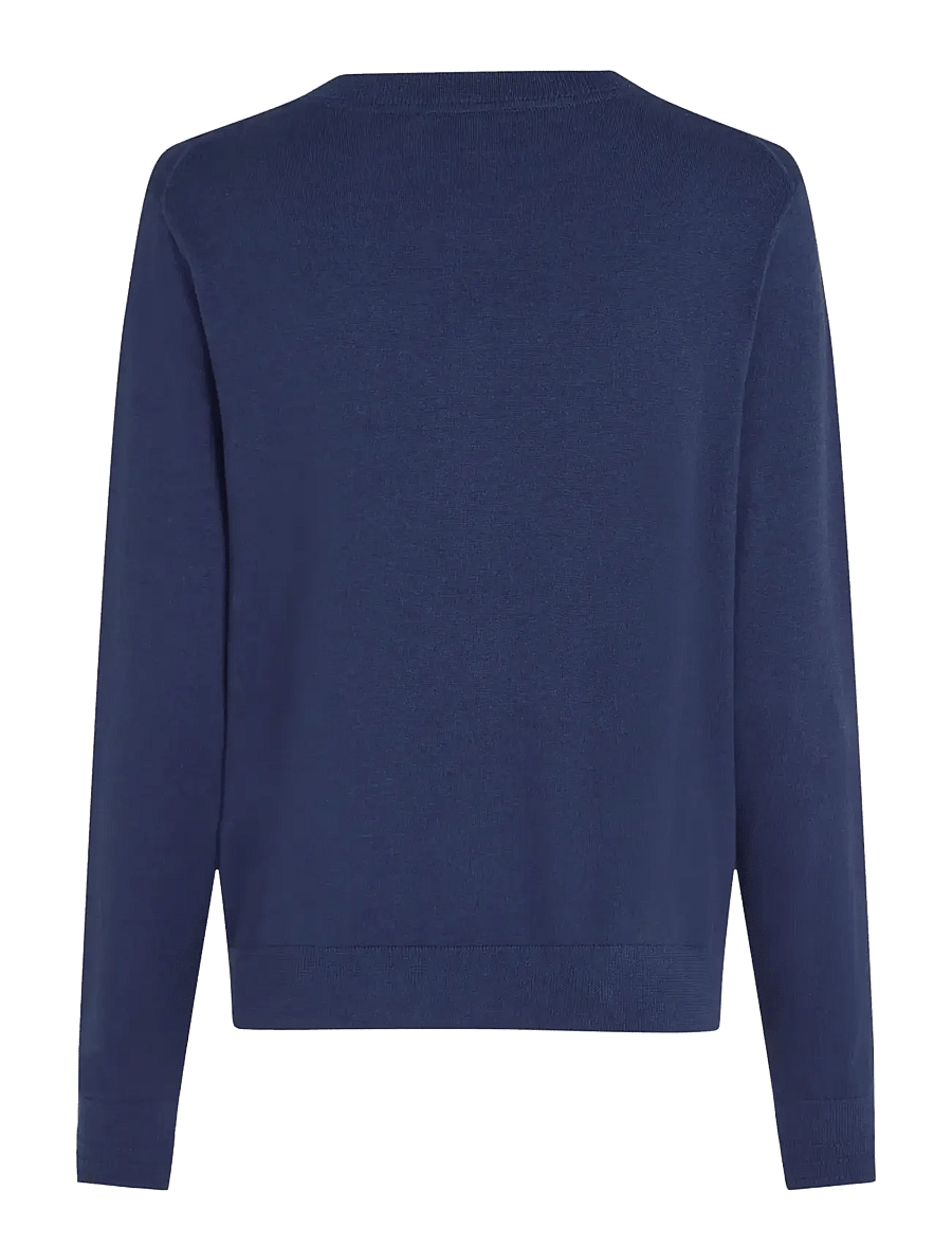 Tommy Hilfiger - CO JERSEY FINE GG C-NK LS CARDI - strickjacken - dark night navy - 2