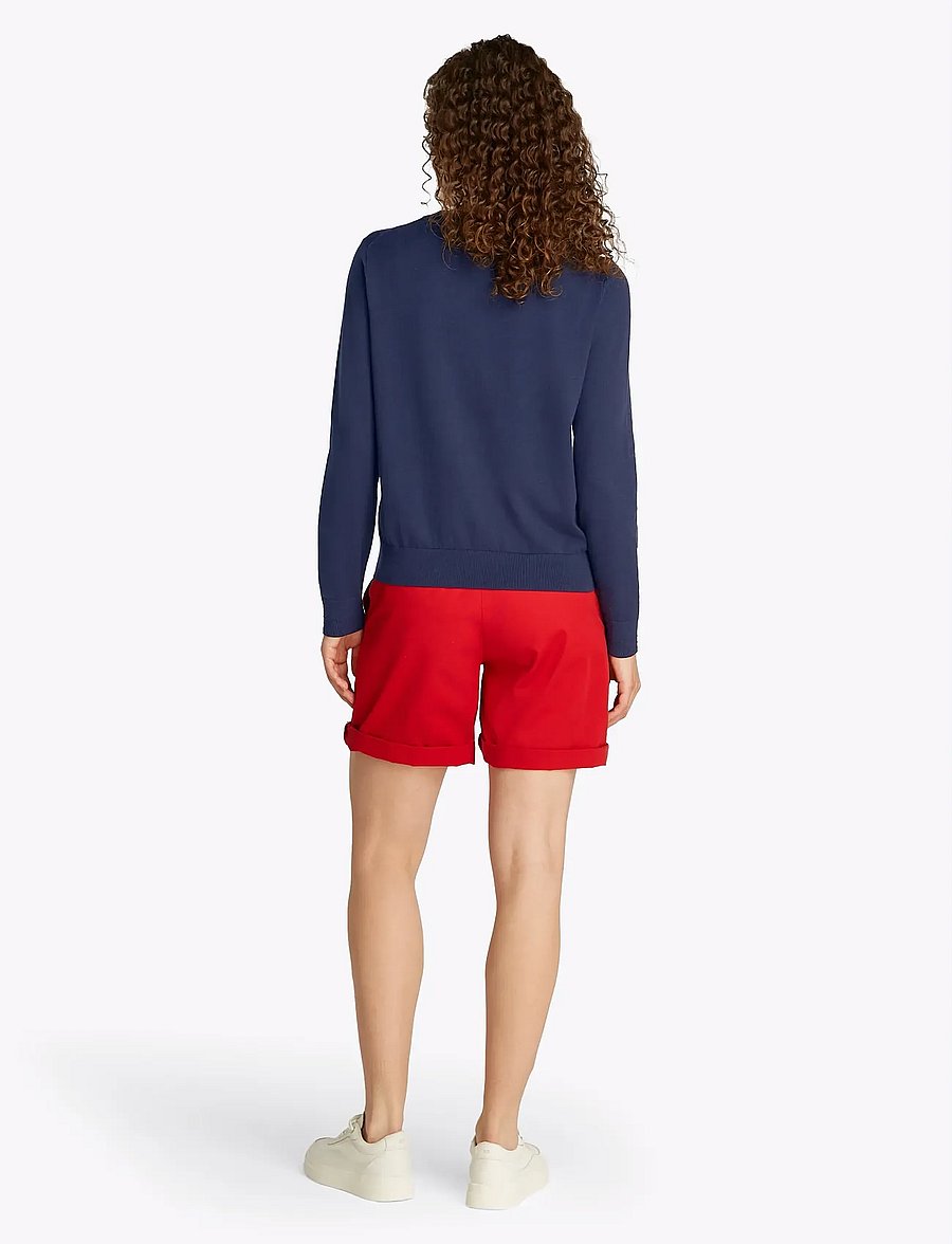 Tommy Hilfiger - CO JERSEY FINE GG C-NK LS CARDI - strickjacken - dark night navy - 3