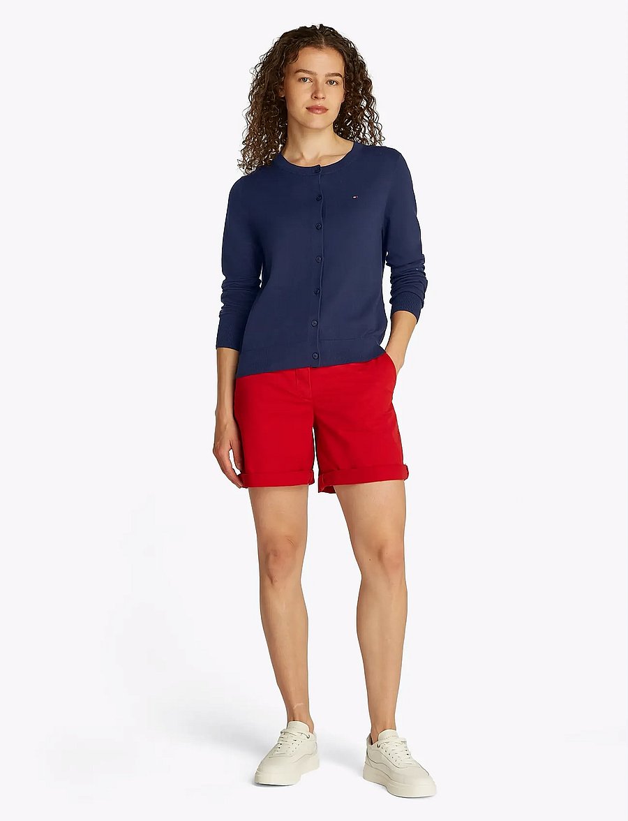 Tommy Hilfiger - CO JERSEY FINE GG C-NK LS CARDI - strickjacken - dark night navy - 4