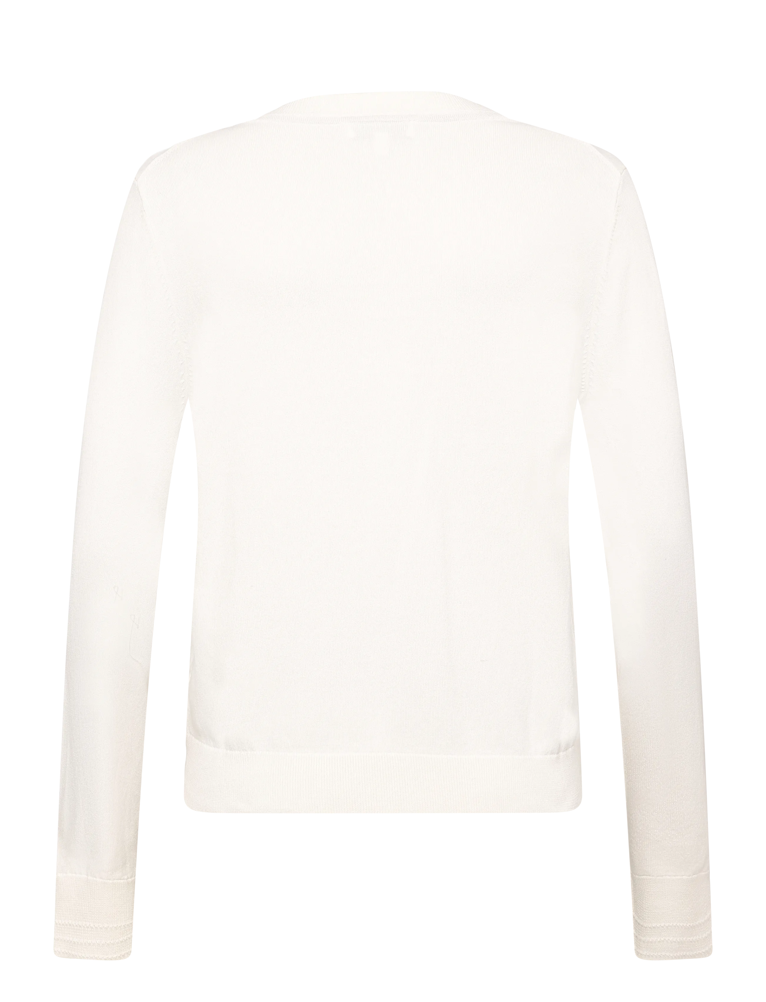 Tommy Hilfiger - COTTON JERSEY C-NK LS CARDI - strickjacken - ivory petal - 1