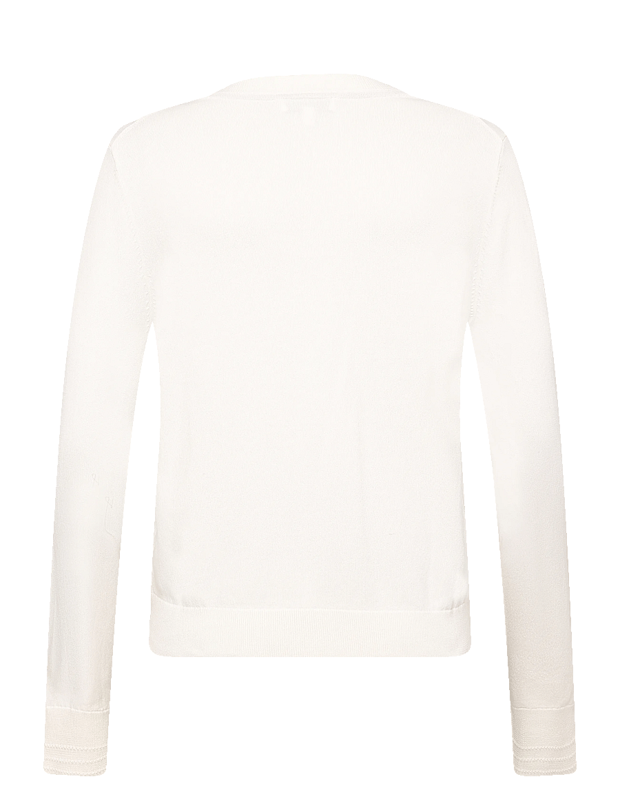 Tommy Hilfiger - CO JERSEY FINE GG C-NK LS CARDI - koftor - ivory petal - 1