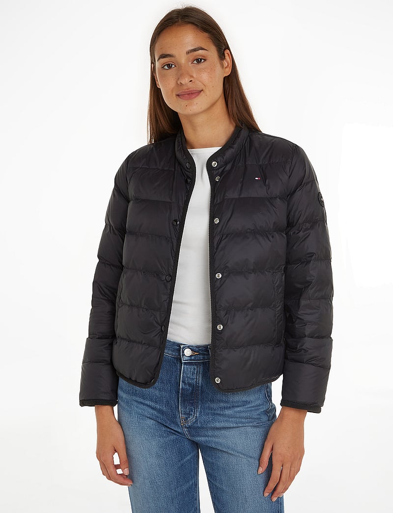 Tommy Hilfiger - LW DOWN COLLARLESS JACKET - vinterjakker - black - 0