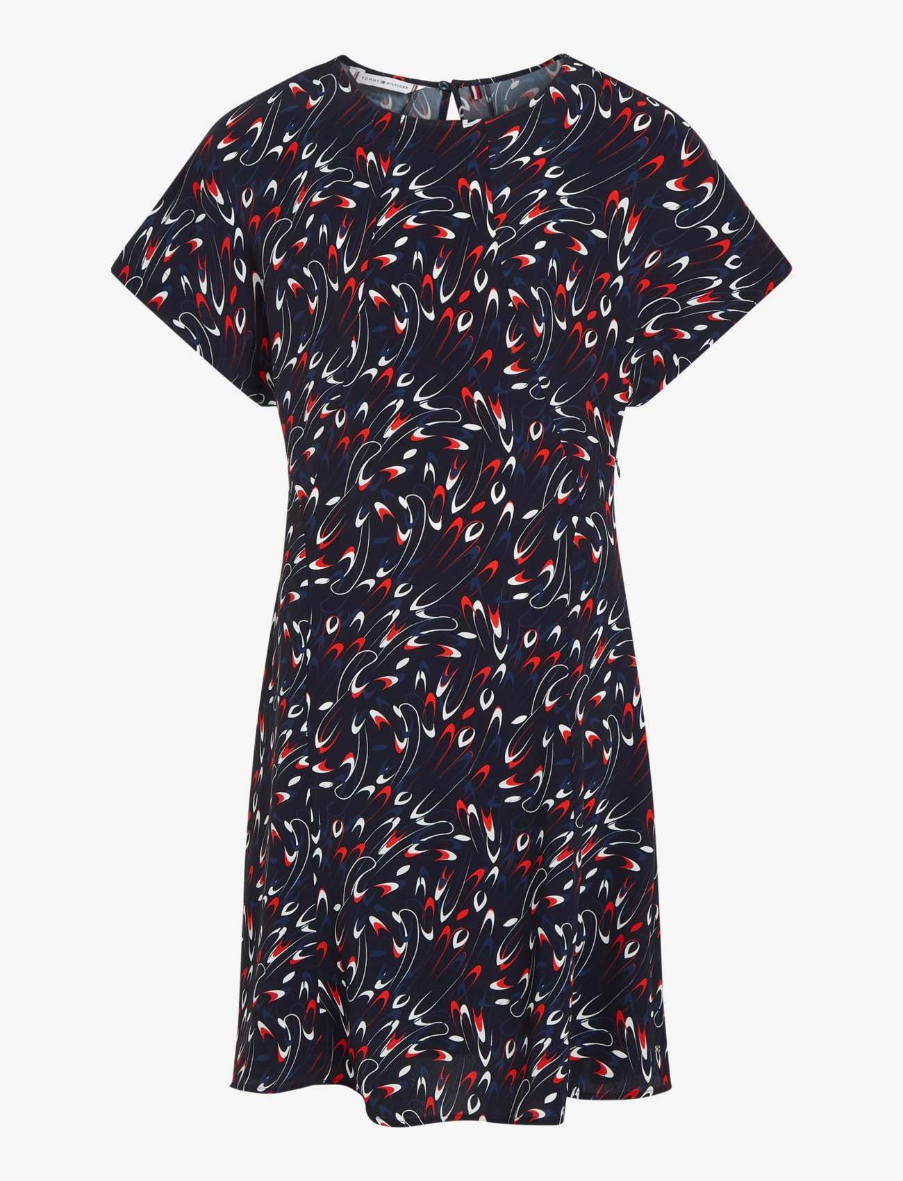 Tommy Hilfiger - SMALL RIBBON F&F SS SHORT DRESS - small ribbon print/ desert sky - 1