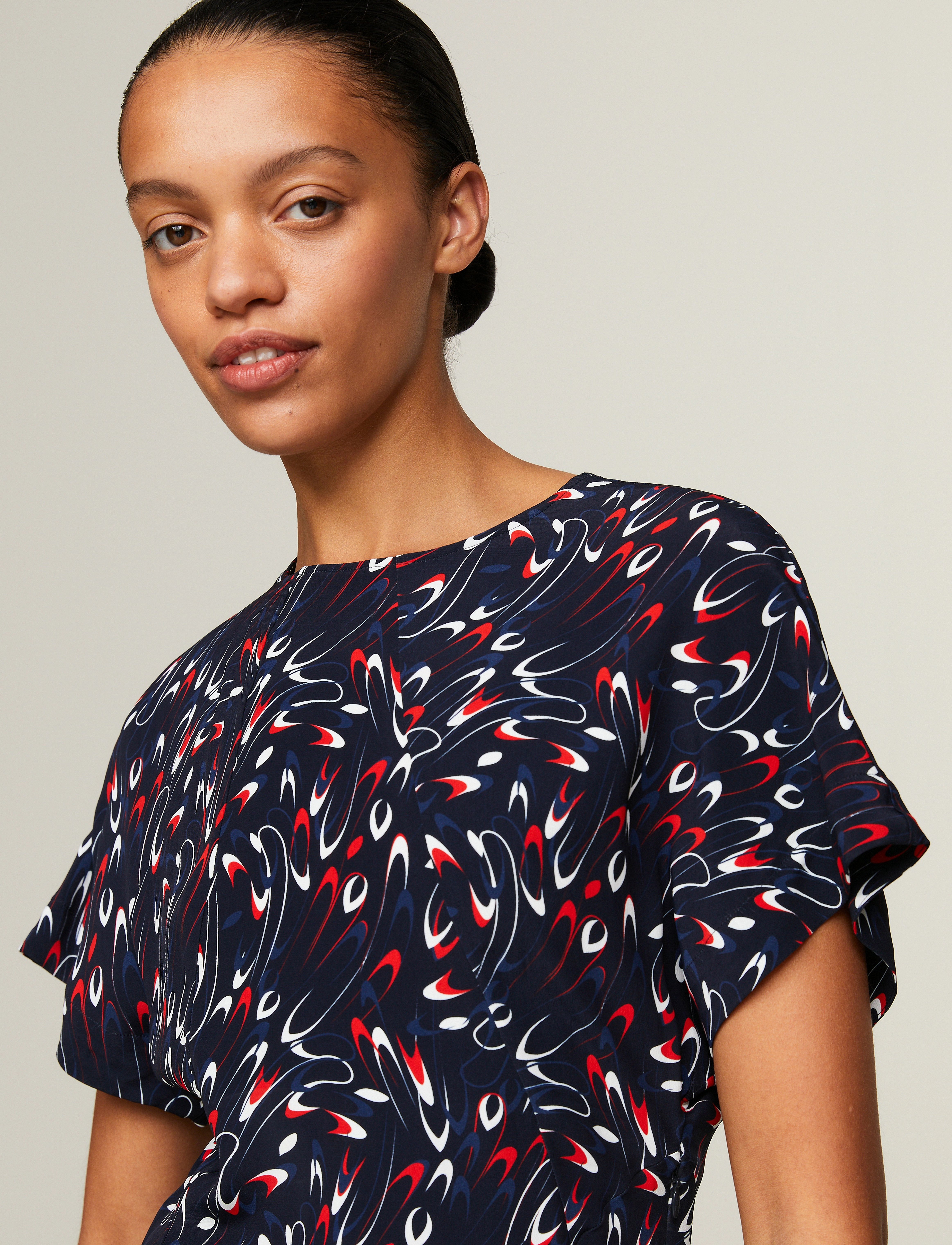 Tommy Hilfiger - SMALL RIBBON F&F SS SHORT DRESS - small ribbon print/ desert sky - 3