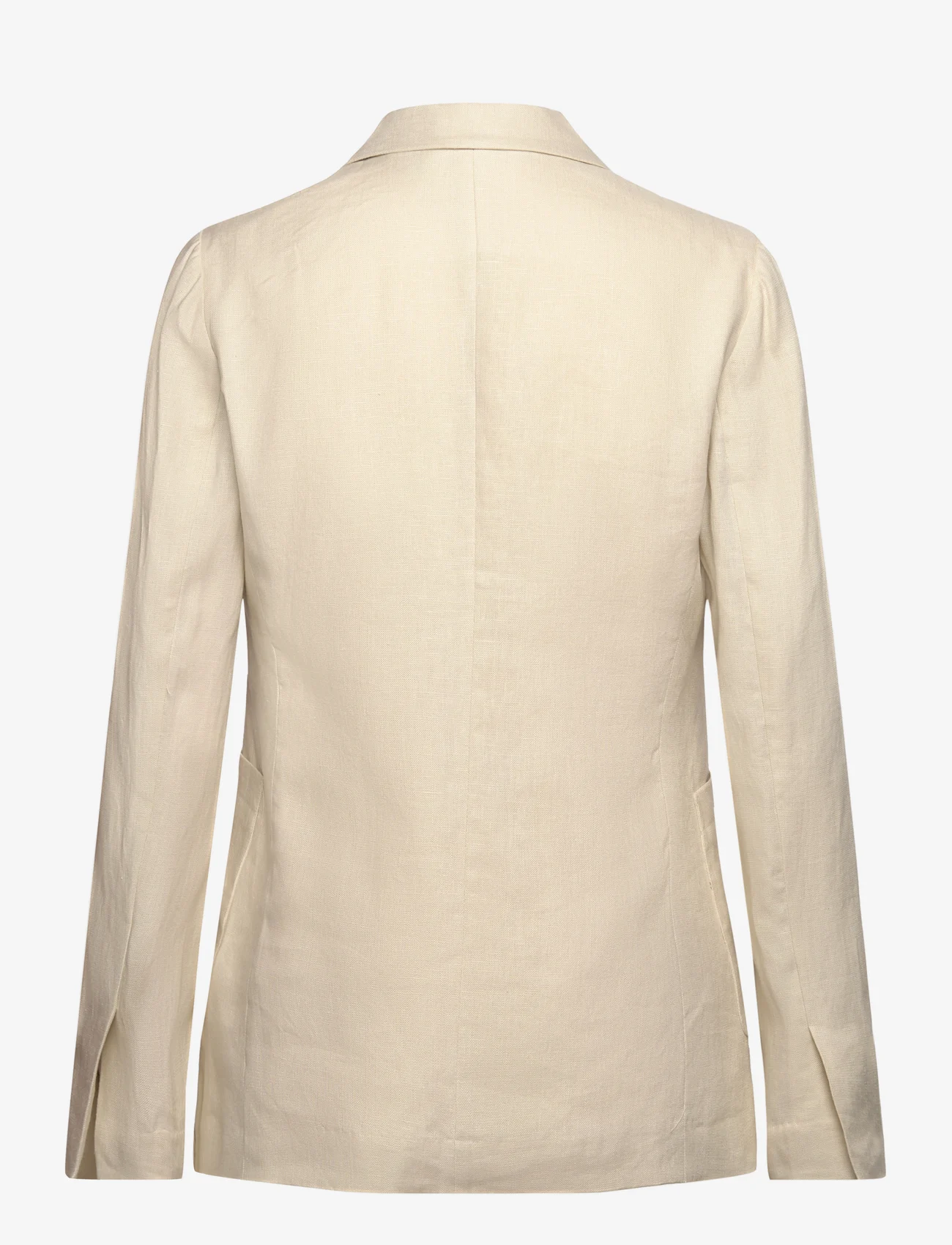 Tommy Hilfiger - CASUAL LINEN REGULAR SB BLAZER - ballīšu apģērbs par outlet cenām - light beige - 1