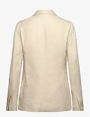 Tommy Hilfiger - CASUAL LINEN REGULAR SB BLAZER - ballīšu apģērbs par outlet cenām - light beige - 1