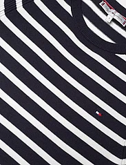 Tommy Hilfiger - CO JERSEY STITCH F&F DRESS - marškinėlių tipo suknelės - desert sky/ ecru stp - 2