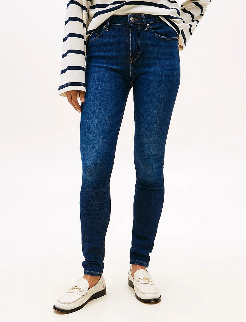 Tommy Hilfiger - NOS COMO SKINNY RW DARK BLUE - skinny jeans - nos dark blue - 0