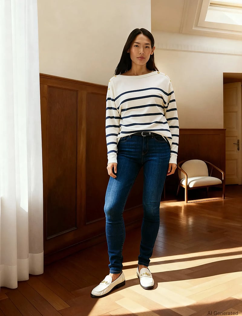 Tommy Hilfiger - NOS COMO SKINNY RW DARK BLUE - liibuvad teksad - nos dark blue - 5