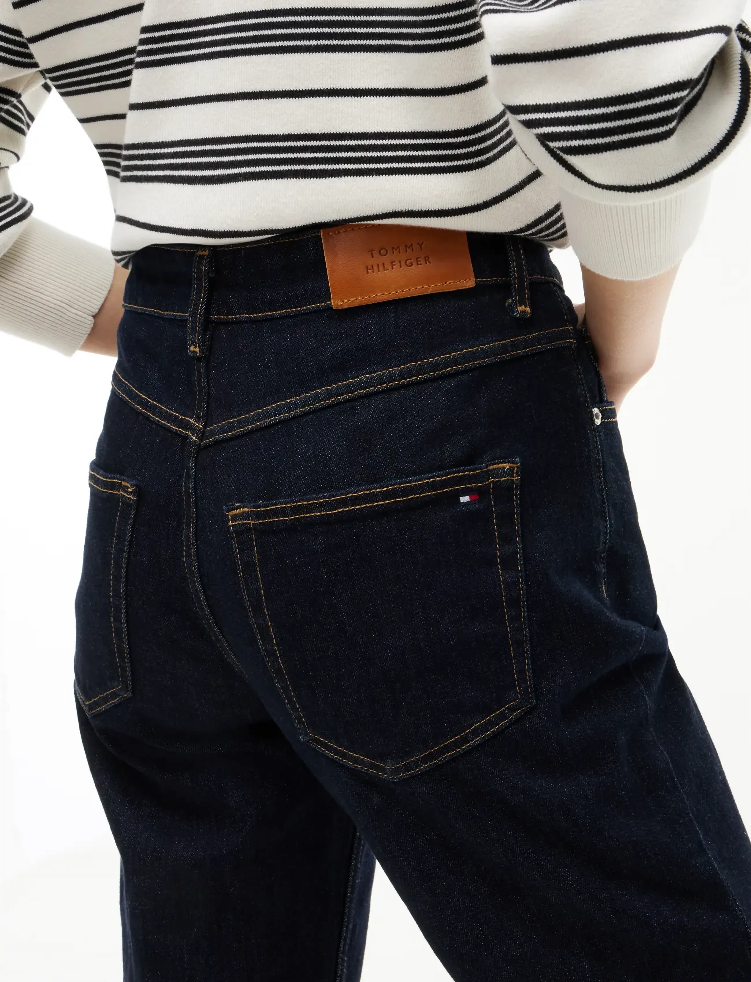 TOMMY HILFIGER Nos Classic Straight Rw Rinse raka jeans dam – bild 4