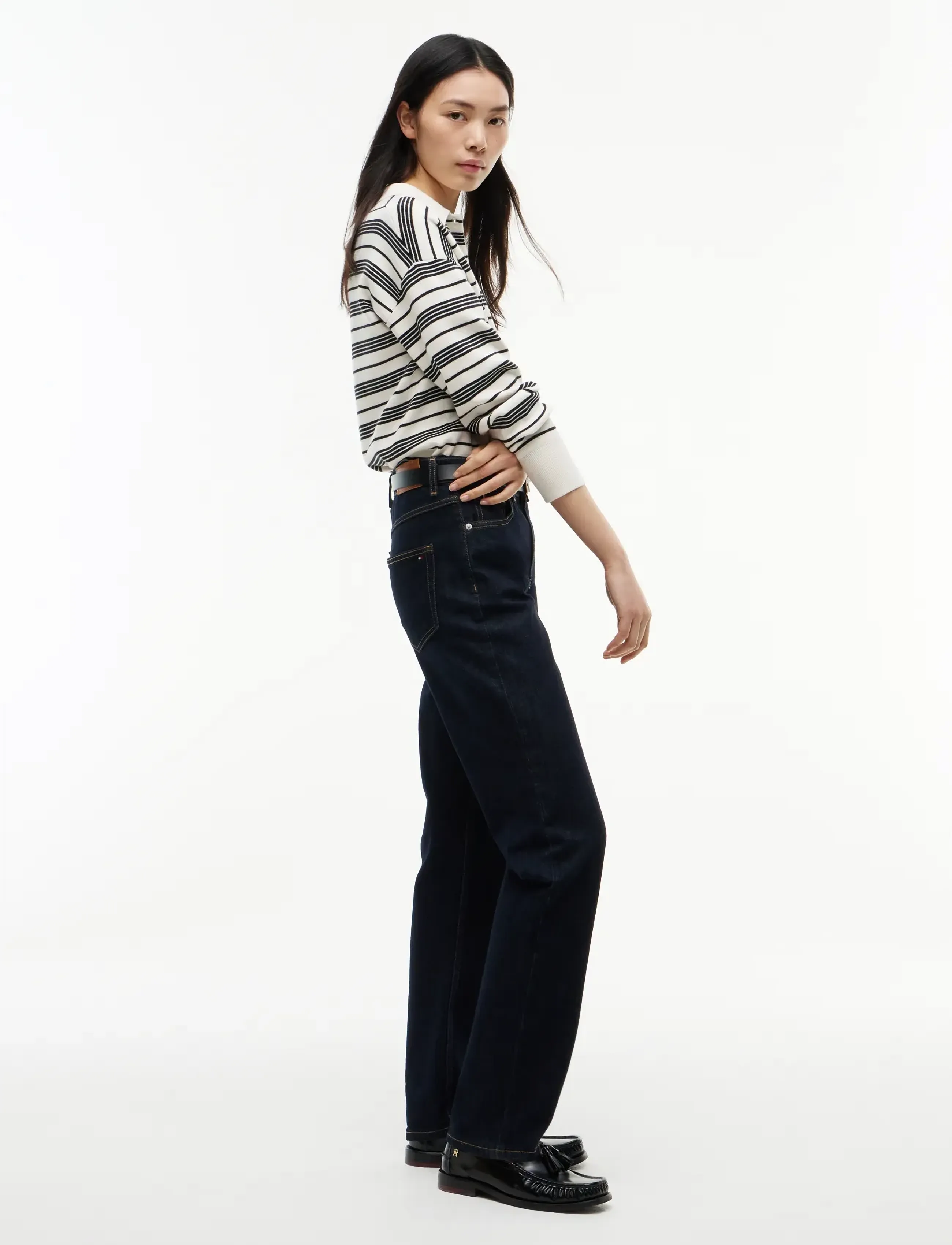 TOMMY HILFIGER Nos Classic Straight Rw Rinse raka jeans dam – bild 7