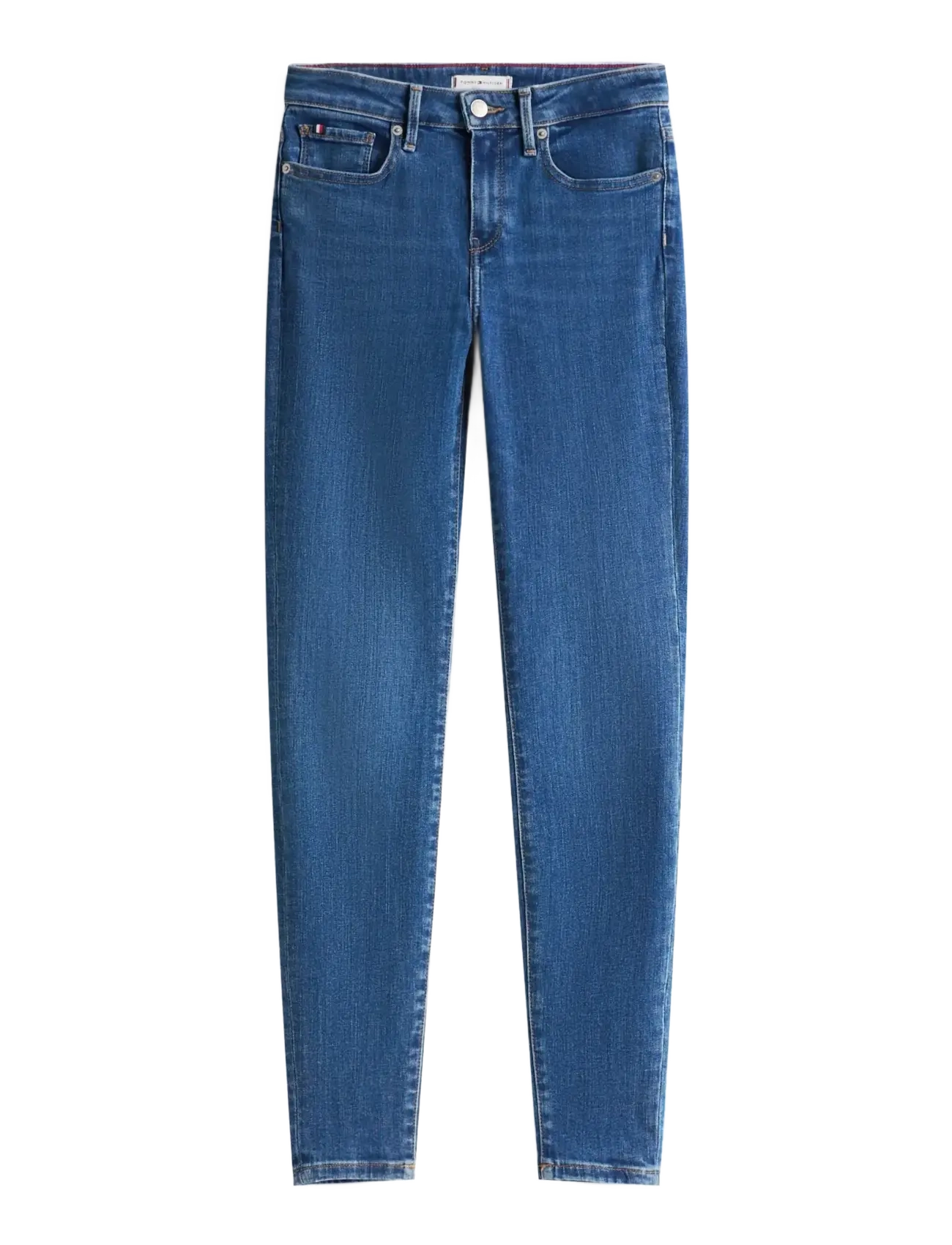TOMMY HILFIGER Nos Como Skinny Rw Mid Blau Blau - 34x30 - Damen