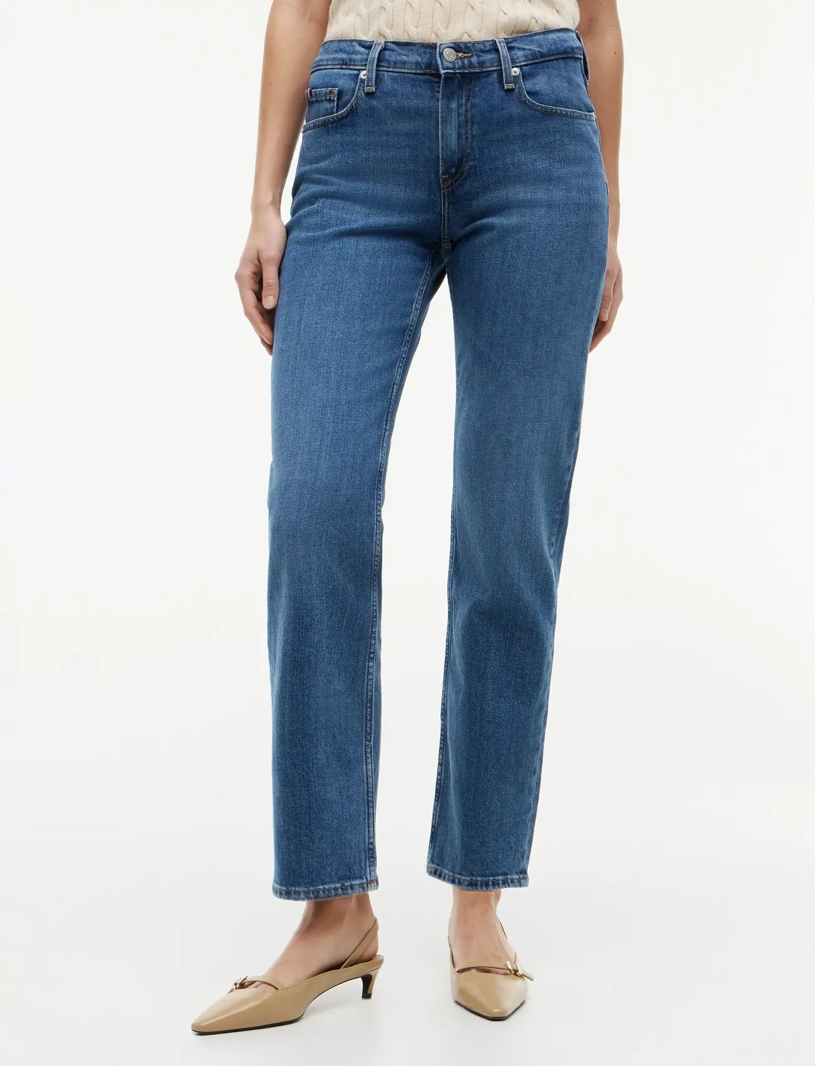 Tommy Hilfiger NOS CLASSIC STRAIGHT RW MID BLUE - Jeans - NOS MID BLUE / blue