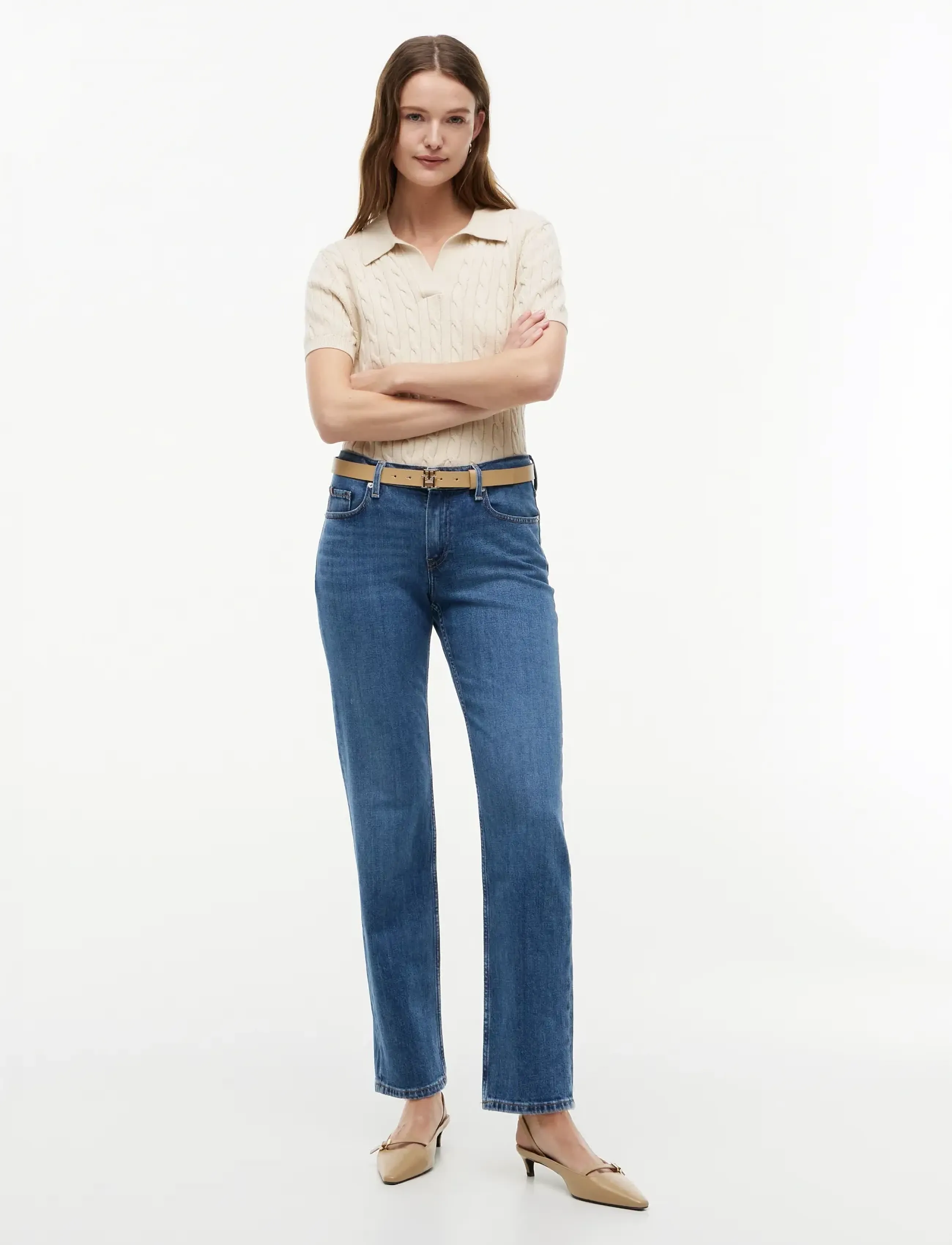 Tommy Hilfiger - NOS CLASSIC STRAIGHT RW MID BLUE - gerade jeans - nos mid blue - 3