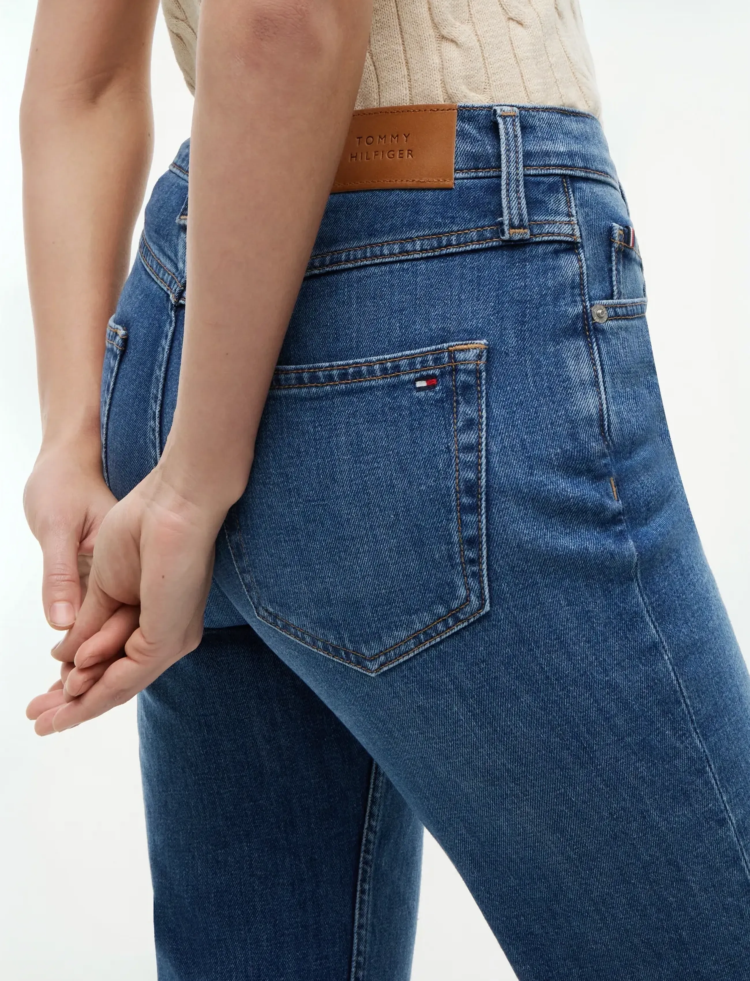 Tommy Hilfiger - NOS CLASSIC STRAIGHT RW MID BLUE - gerade jeans - nos mid blue - 4