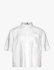 Tommy Hilfiger - CRV LINEN SS SHIRT - linen shirts - th optic white - 0