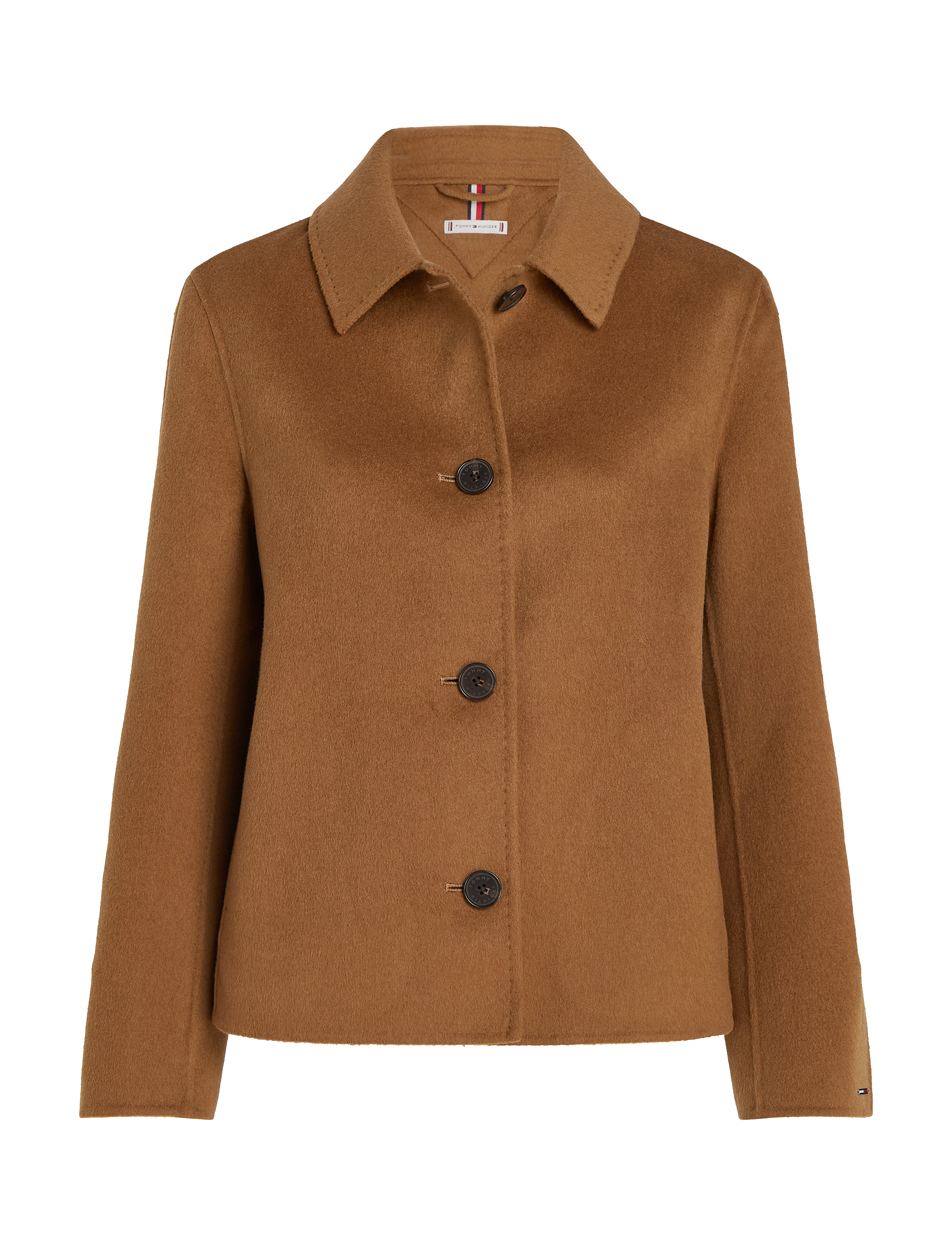 Tommy Hilfiger - MD DF WOOL BLEND SHORT SB TRENCH - warm khaki - 1