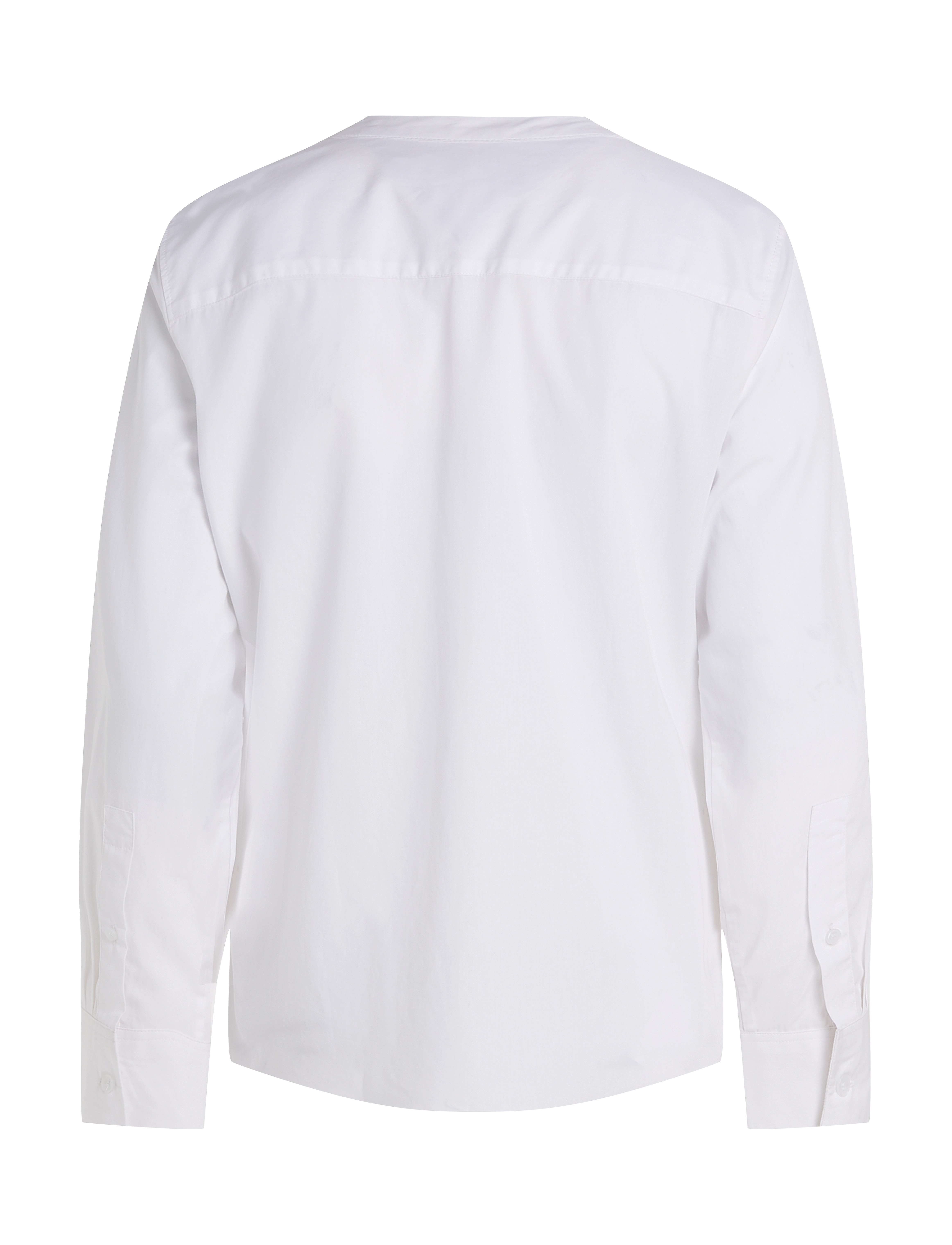 Tommy Hilfiger - COLLARLESS POPLIN REGULAR SHIRT - th optic white - 1