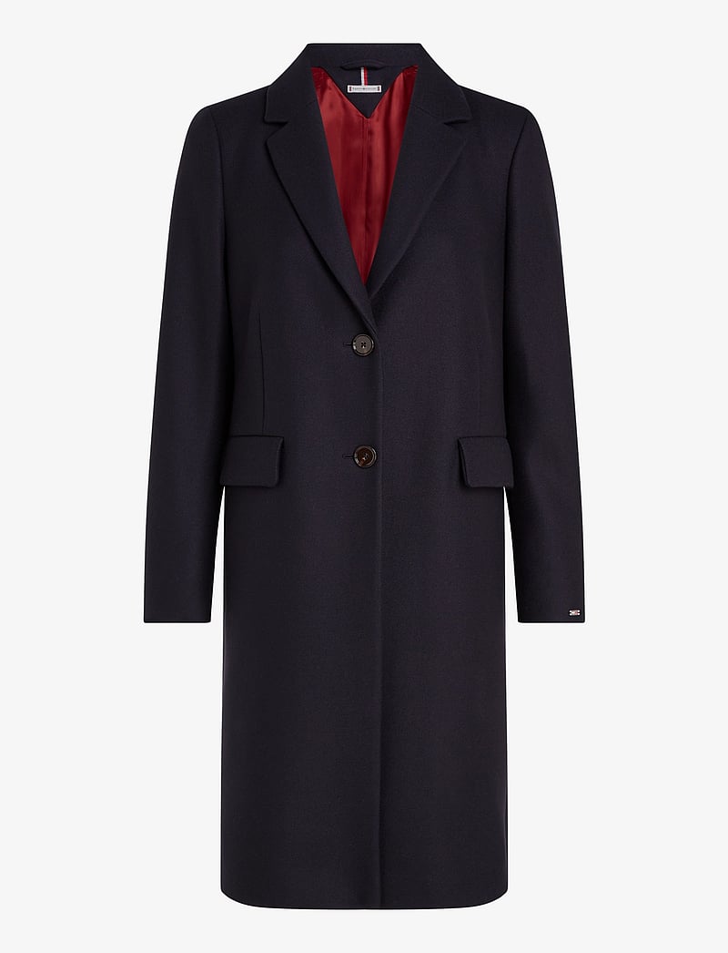 Tommy Hilfiger - WOOL BLEND CLASSIC COAT - ullkappor - desert sky - 1