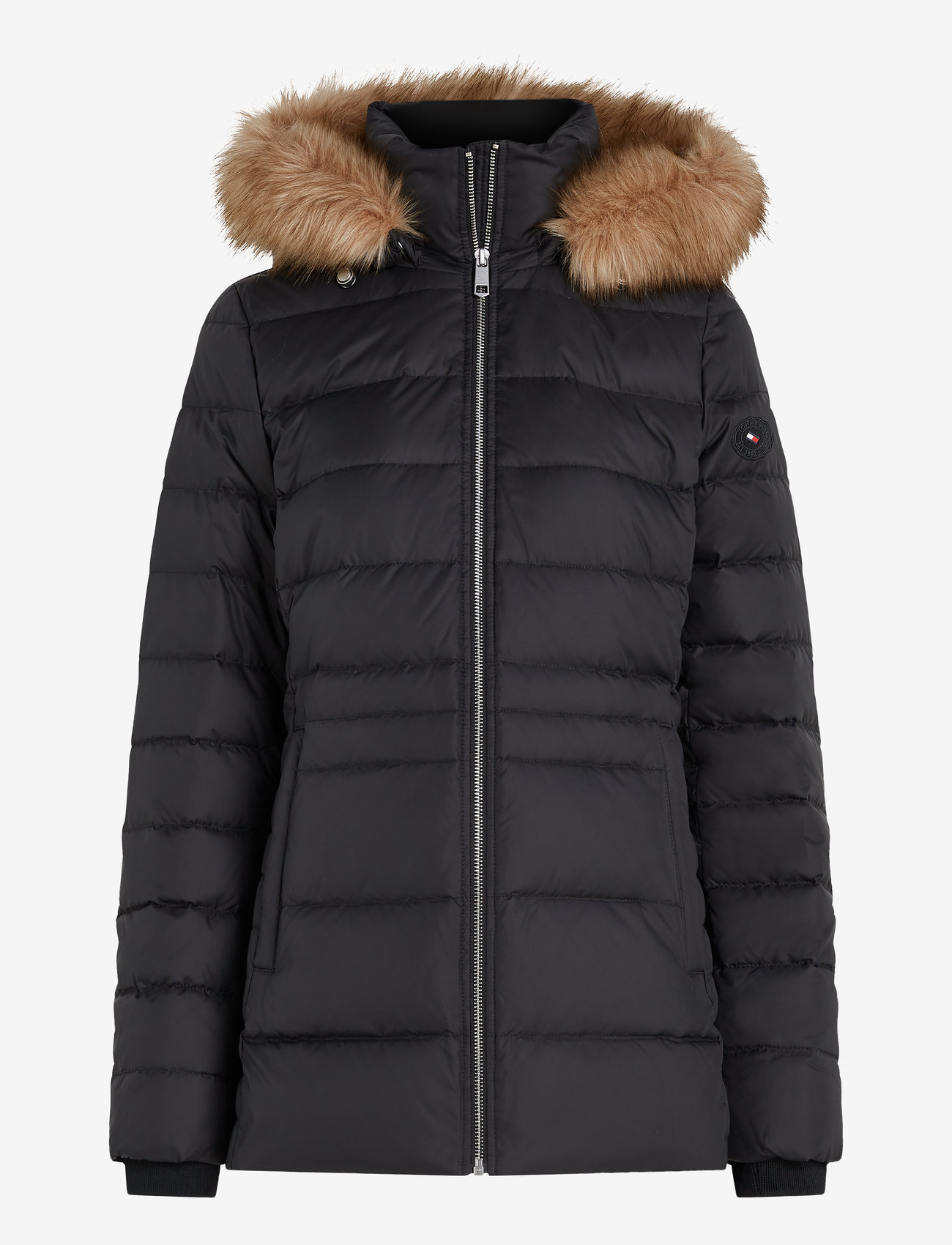 Tommy Hilfiger - TYRA DOWN JACKET WITH FUR - sulejoped ja voodriga joped - black - 0