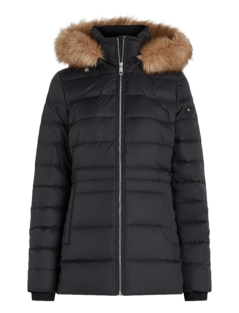 Tommy Hilfiger - TYRA DOWN JACKET WITH FUR - sulejoped ja voodriga joped - black - 0