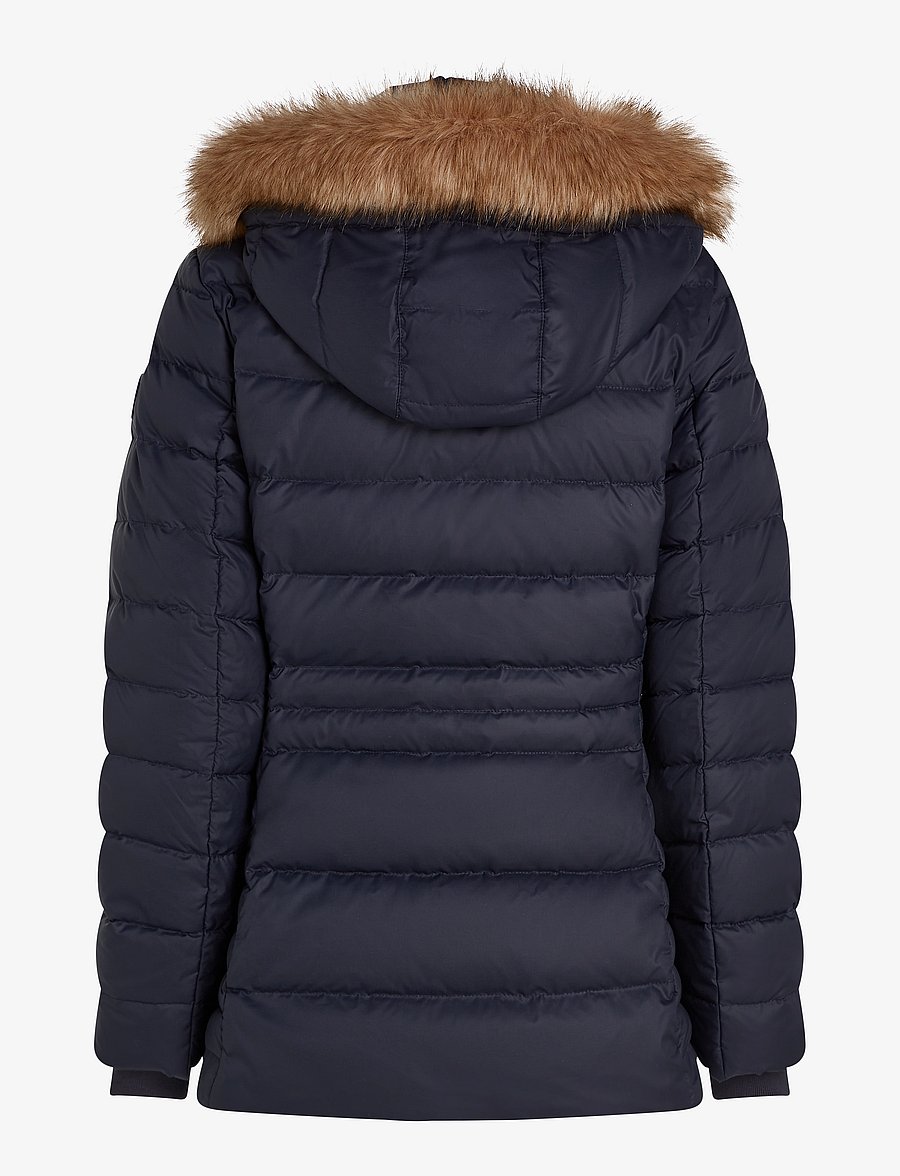 Tommy Hilfiger - TYRA DOWN JACKET WITH FUR - desert sky - 2