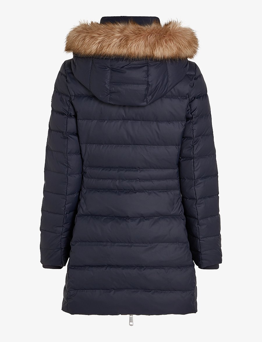 Tommy Hilfiger - TYRA DOWN COAT WITH FUR - winter jackets - desert sky - 2