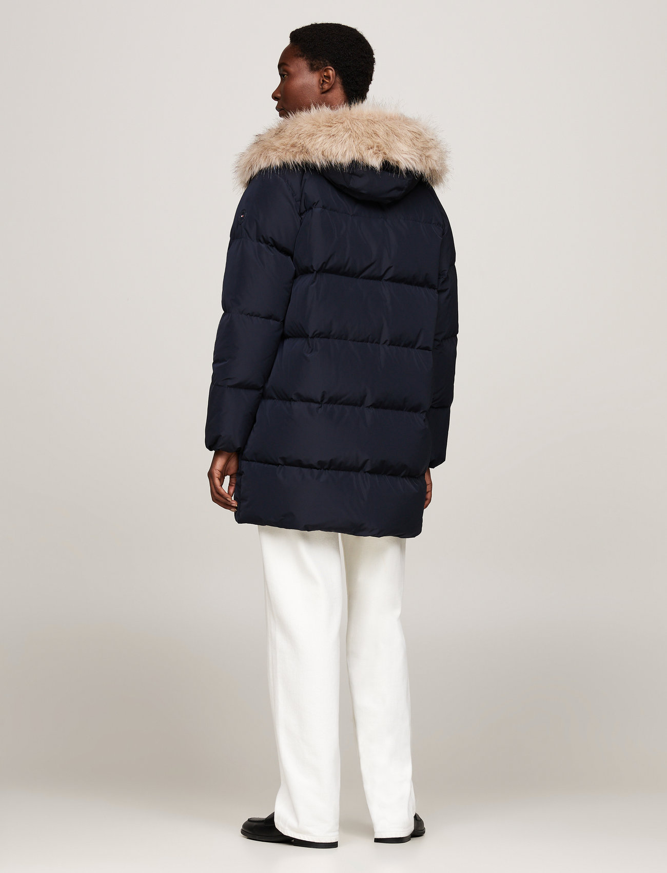 Tommy Hilfiger - MW DOWN REG COAT WITH FUR - desert sky - 3