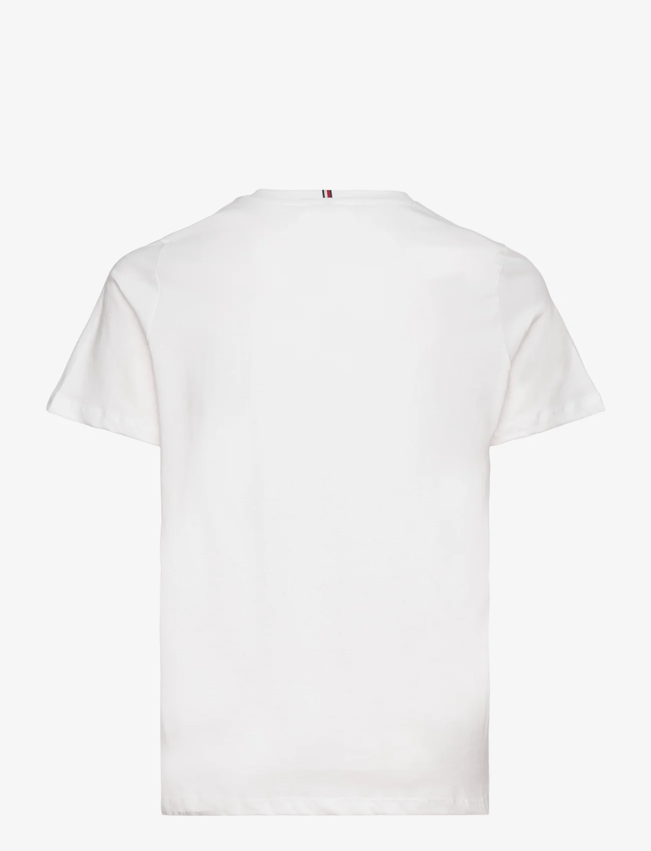 Tommy Hilfiger - CRV REG C-NK SIGNATURE TEE SS - t-shirts - th optic white - 1