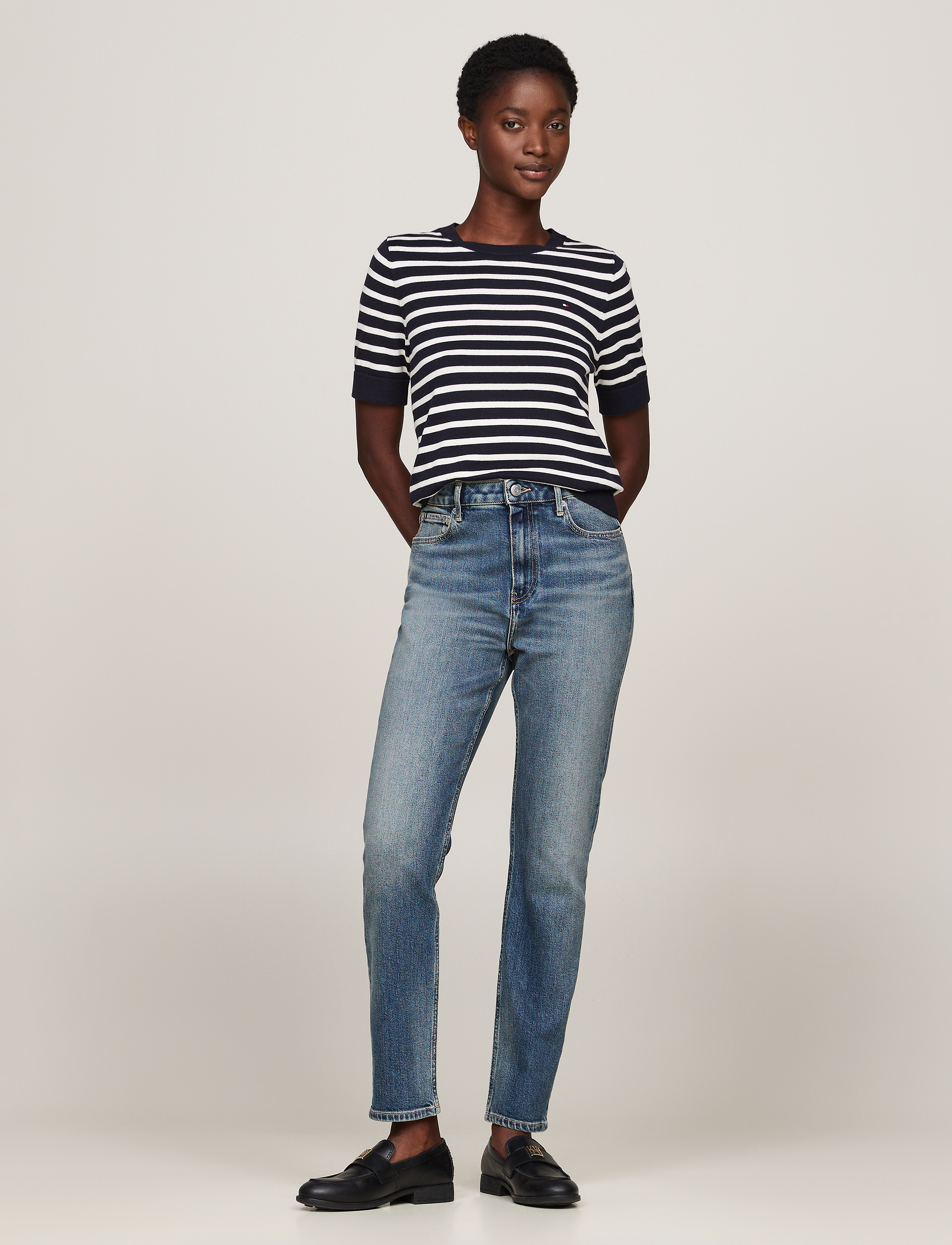Tommy Hilfiger - SLIM CIGARETTE HW A PAT - pat - 2