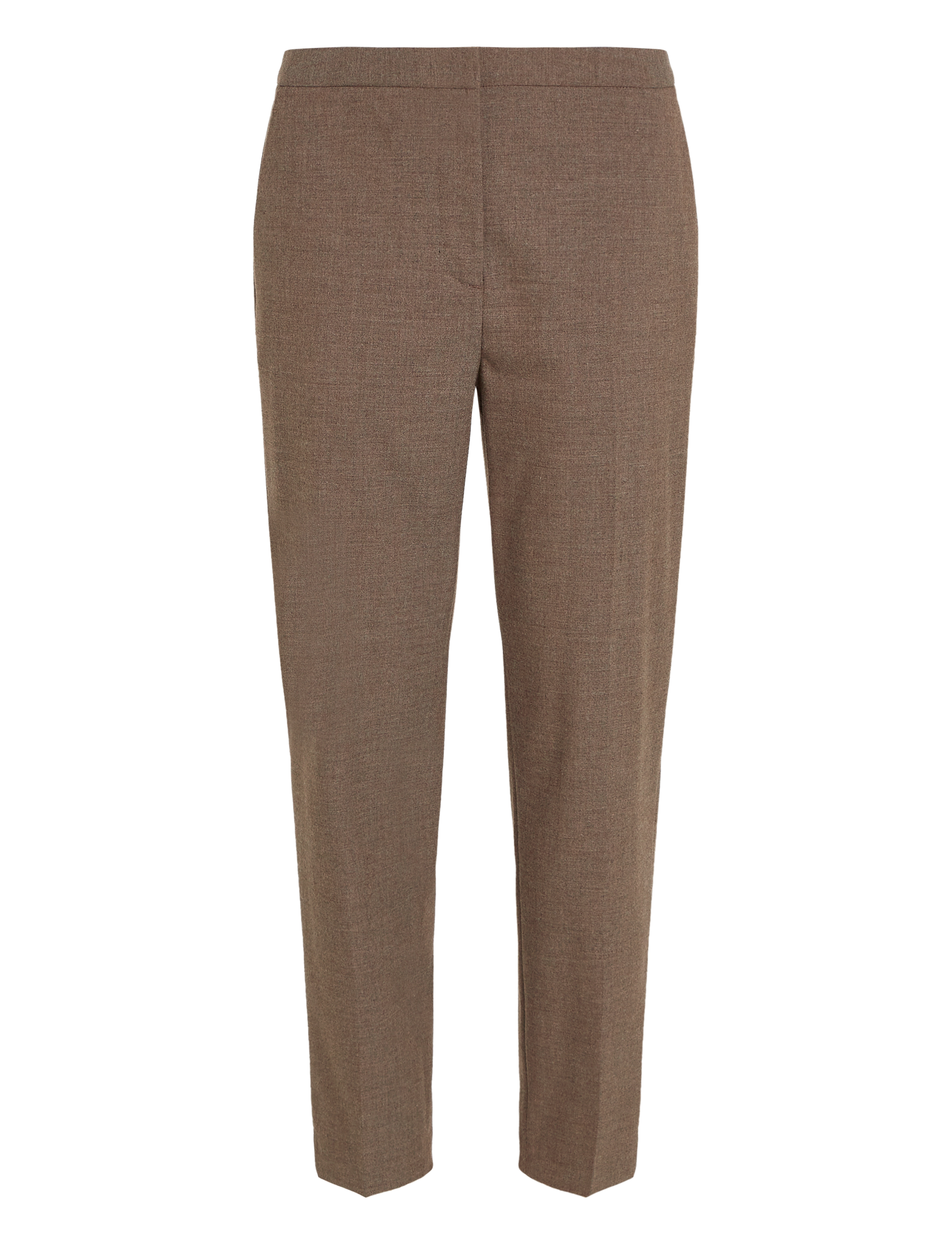 Tommy Hilfiger FLANNEL SLIM STRAIGHT PANT - Kleidung - LEGACY BROWN HEATHER / brown