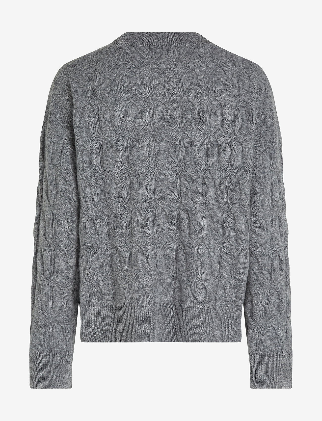 Tommy Hilfiger - SOFT WOOL CABLE CARDIGAN - medium heather grey - 1