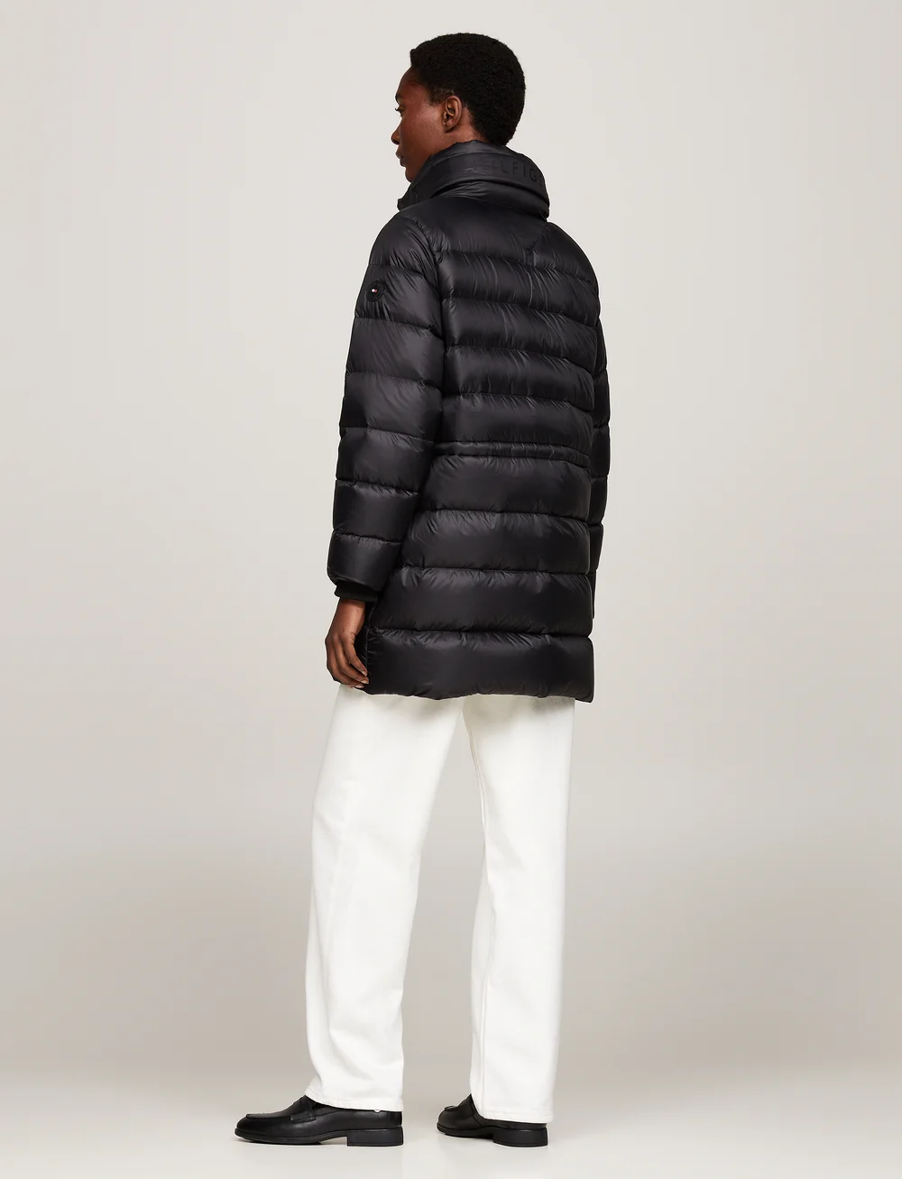 Tommy Hilfiger - MW DOWN FUNNEL NK COAT - dunfrakker - black - 3
