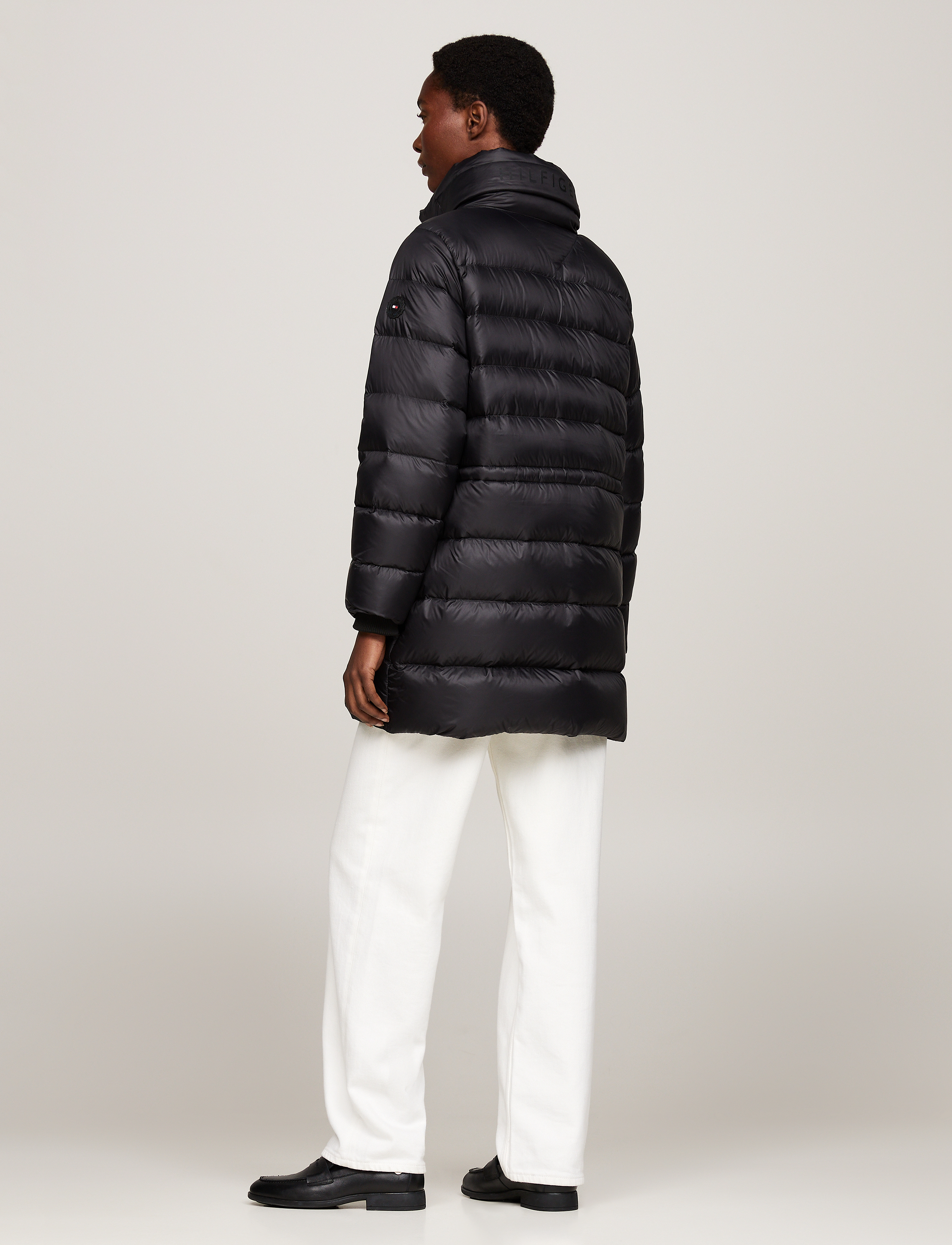 Tommy Hilfiger - MW DOWN FUNNEL NK COAT - black - 3