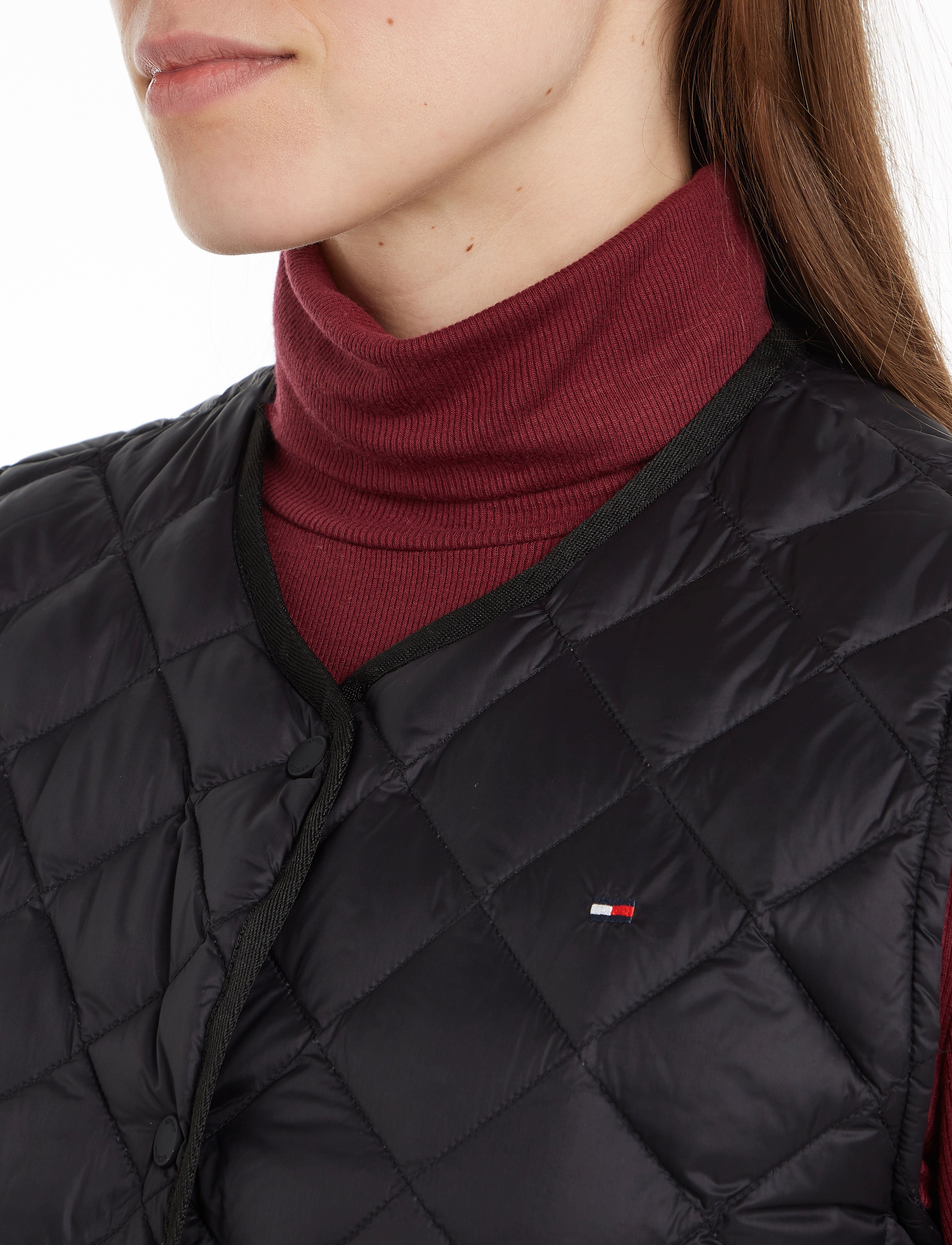 Tommy Hilfiger - LW DOWN QUILTED COLLARLESS VEST - black - 3