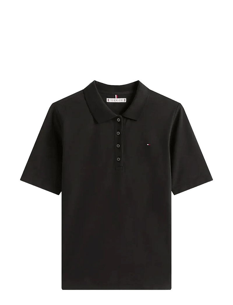 Tommy Hilfiger - 1985 REG PIQUE POLO SS - poloer - black - 1