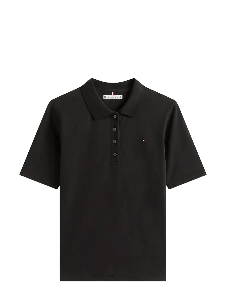 Tommy Hilfiger - 1985 PIQUE REG S/S POLO - poloshirts - black - 1