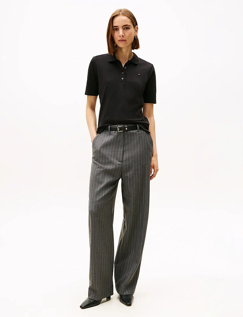 Tommy Hilfiger - 1985 REG PIQUE POLO SS - poloer - black - 2