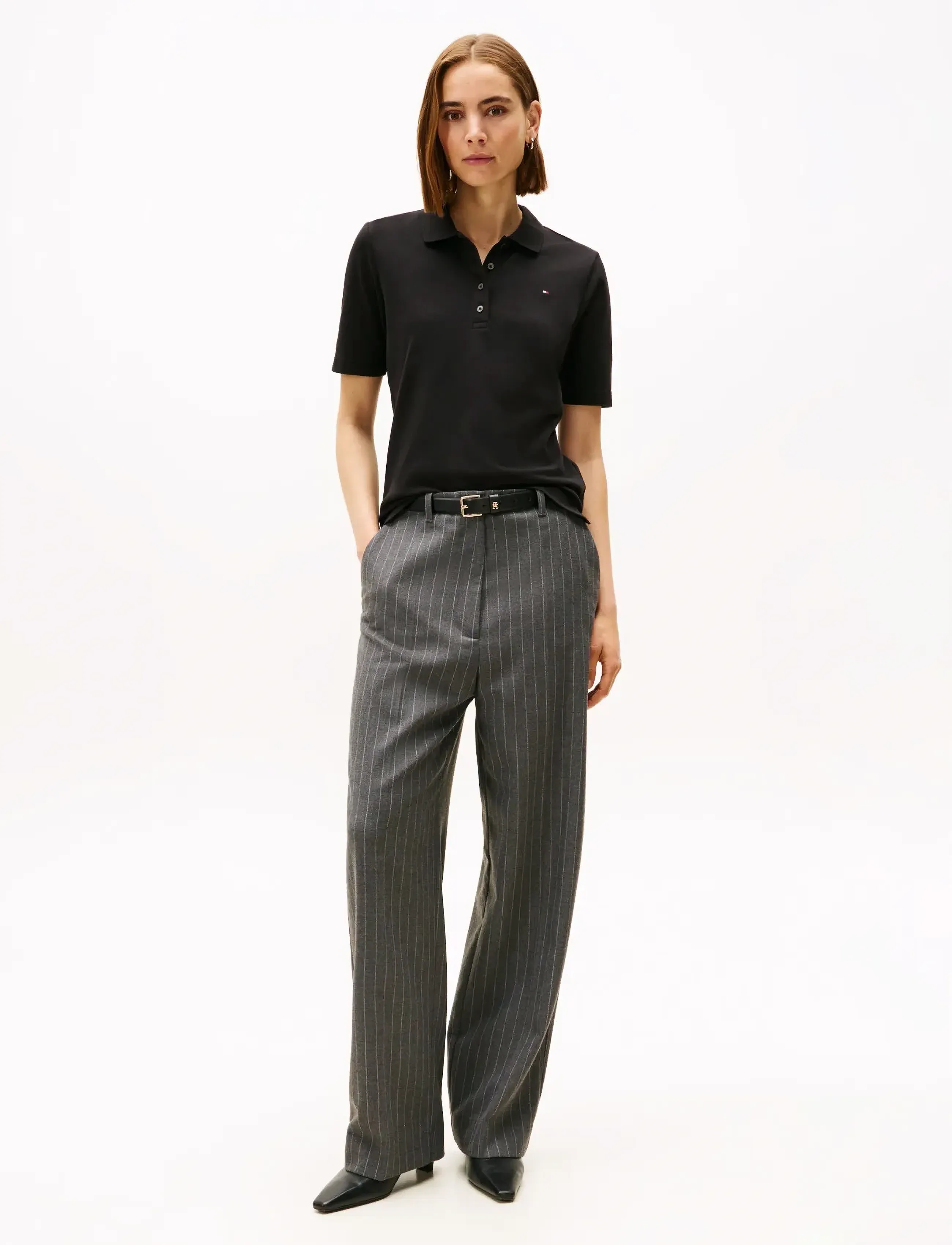 Tommy Hilfiger - 1985 PIQUE REG S/S POLO - poloer - black - 2