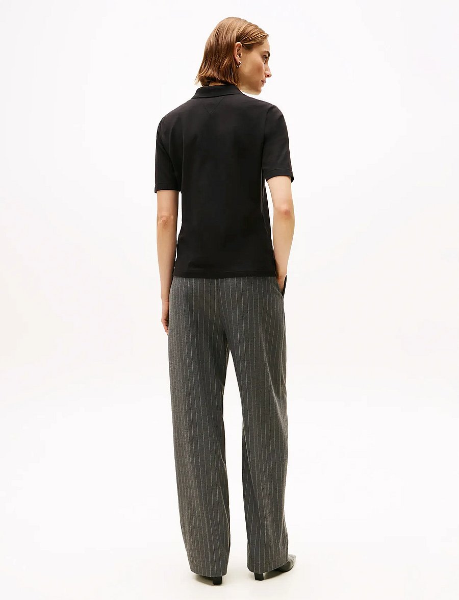 Tommy Hilfiger - 1985 PIQUE REG S/S POLO - poloshirts - black - 3