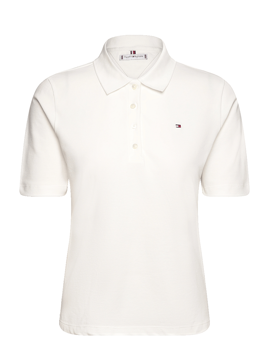 Tommy Hilfiger - 1985 PIQUE REG S/S POLO - polosärgid - ecru - 1