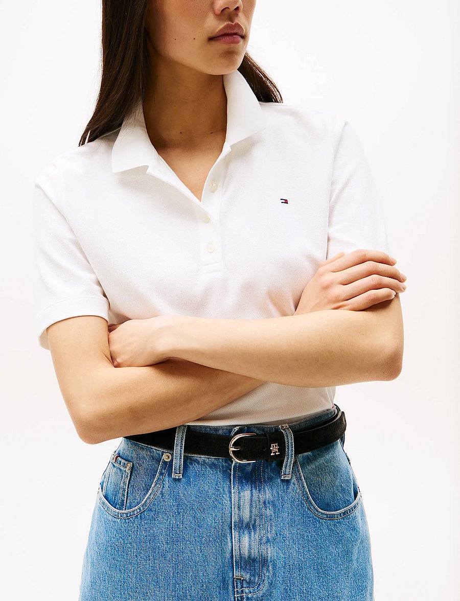 Tommy Hilfiger - 1985 PIQUE REG S/S POLO - polosärgid - ecru - 5