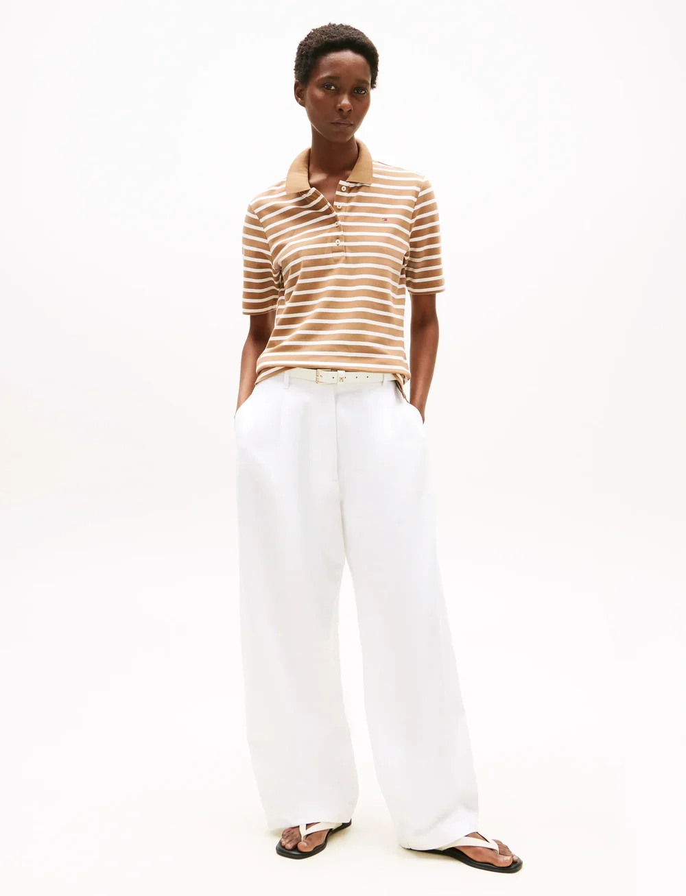 Tommy Hilfiger - 1985 REG PIQUE POLO SS - poloshirts - hickory/ ecru stp - 2