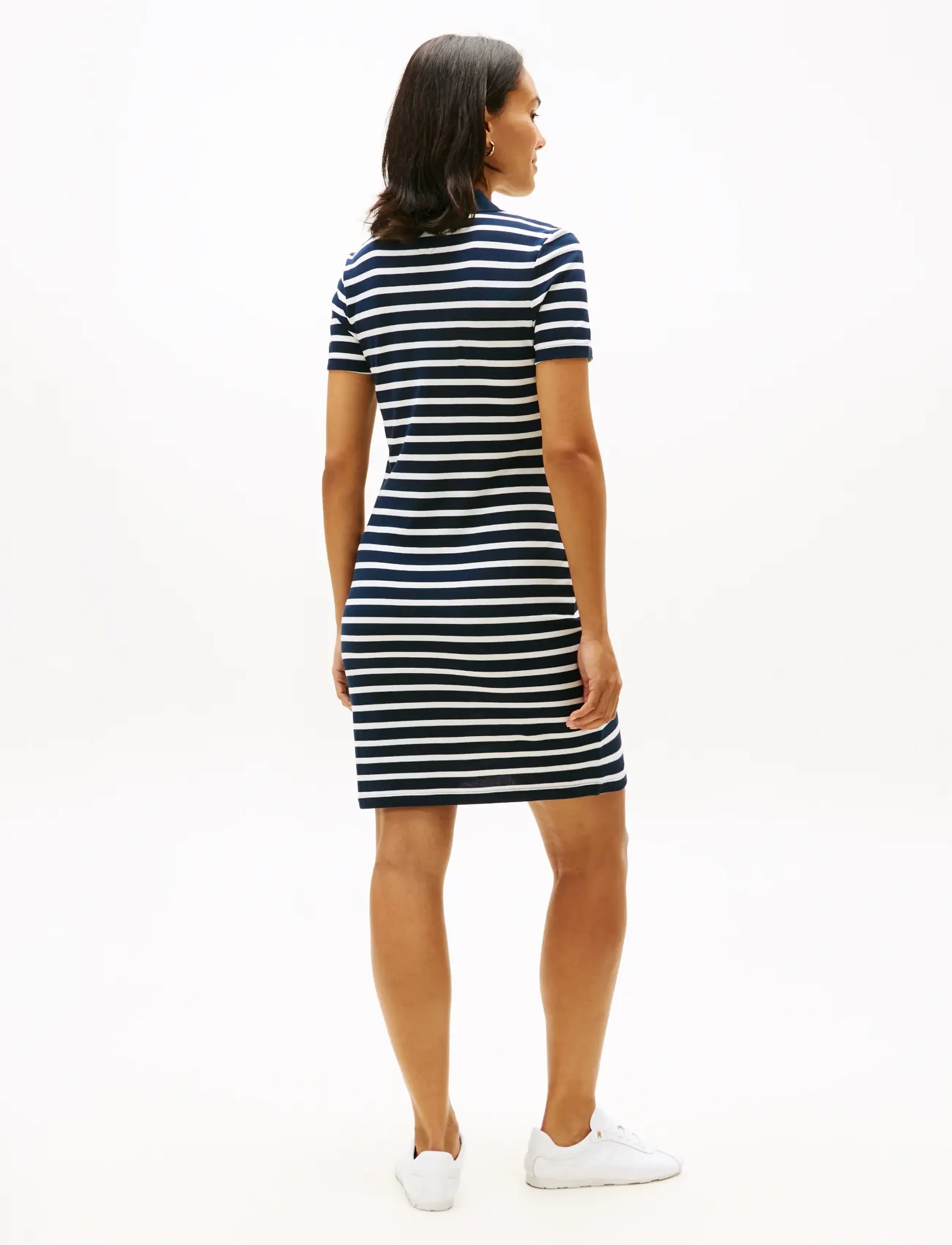 Tommy Hilfiger - 1985 SLIM PIQUE POLO DRESS SS - t-shirt-kleider - dark night navy   ecru stp - 2