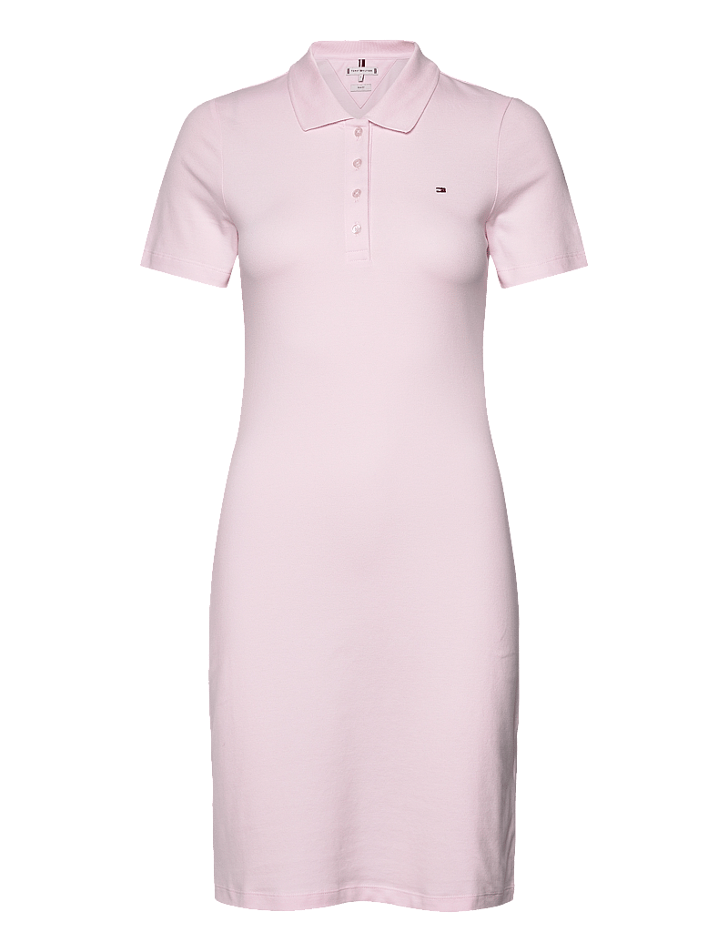 Tommy Hilfiger - 1985 SLIM PIQUE POLO DRESS SS - t-shirt-kleider - light pink - 1