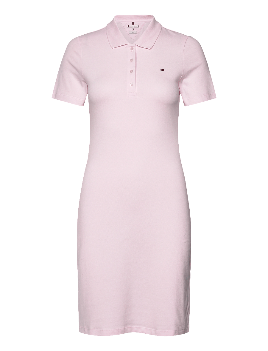 Tommy Hilfiger - 1985 SLIM PIQUE POLO DRESS SS - light pink - 1